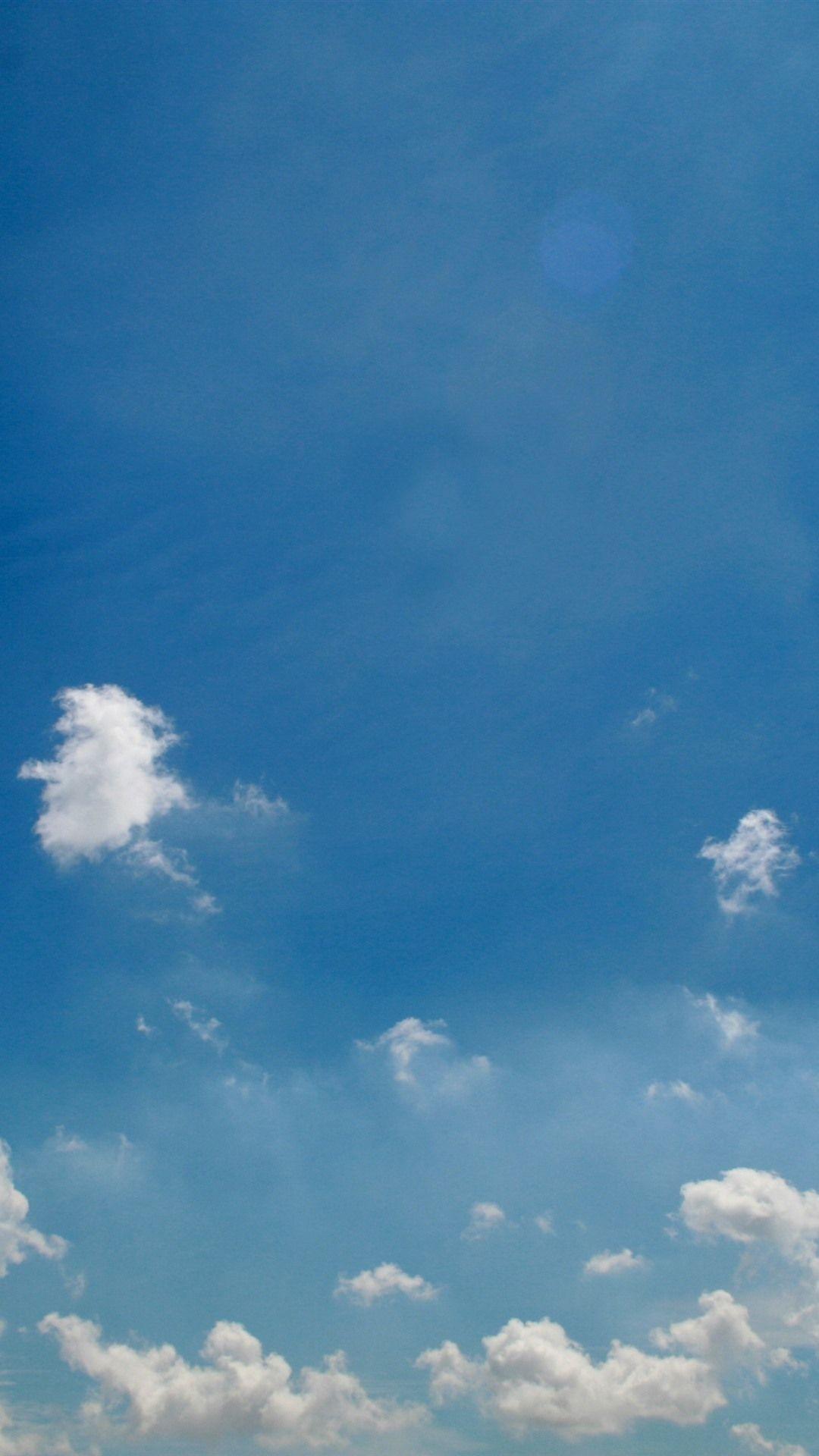 1080x1920 Blue sky, white clouds, nature landscape 1125x2436 iPhone 11 Pro