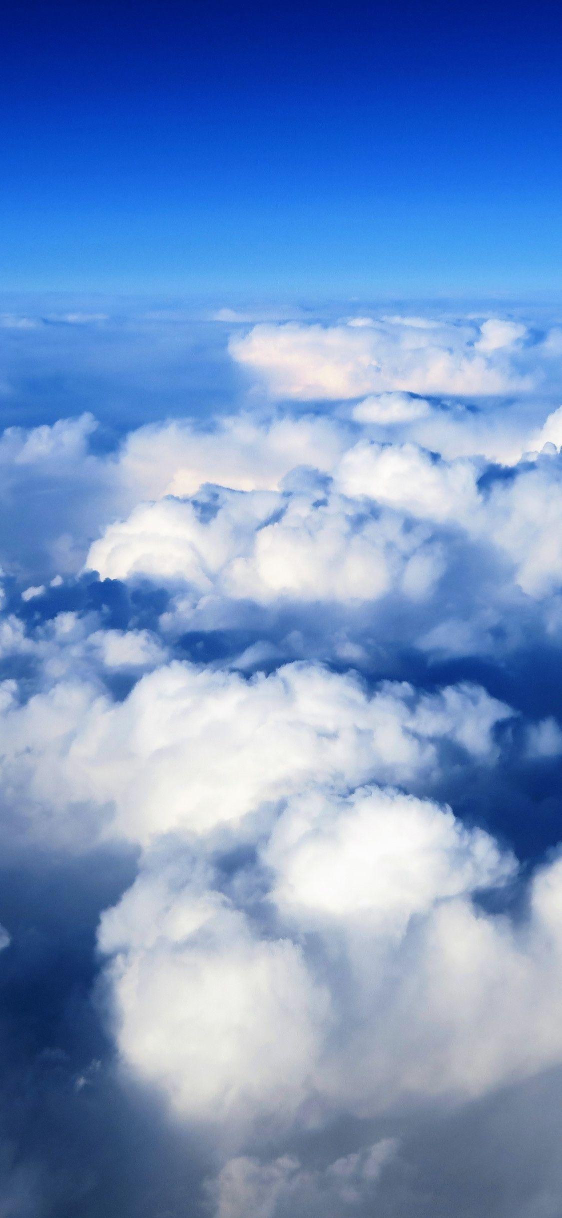 1125x2436 Download 1125x2436 wallpaper white clouds, sky, iphone x 1125x2436