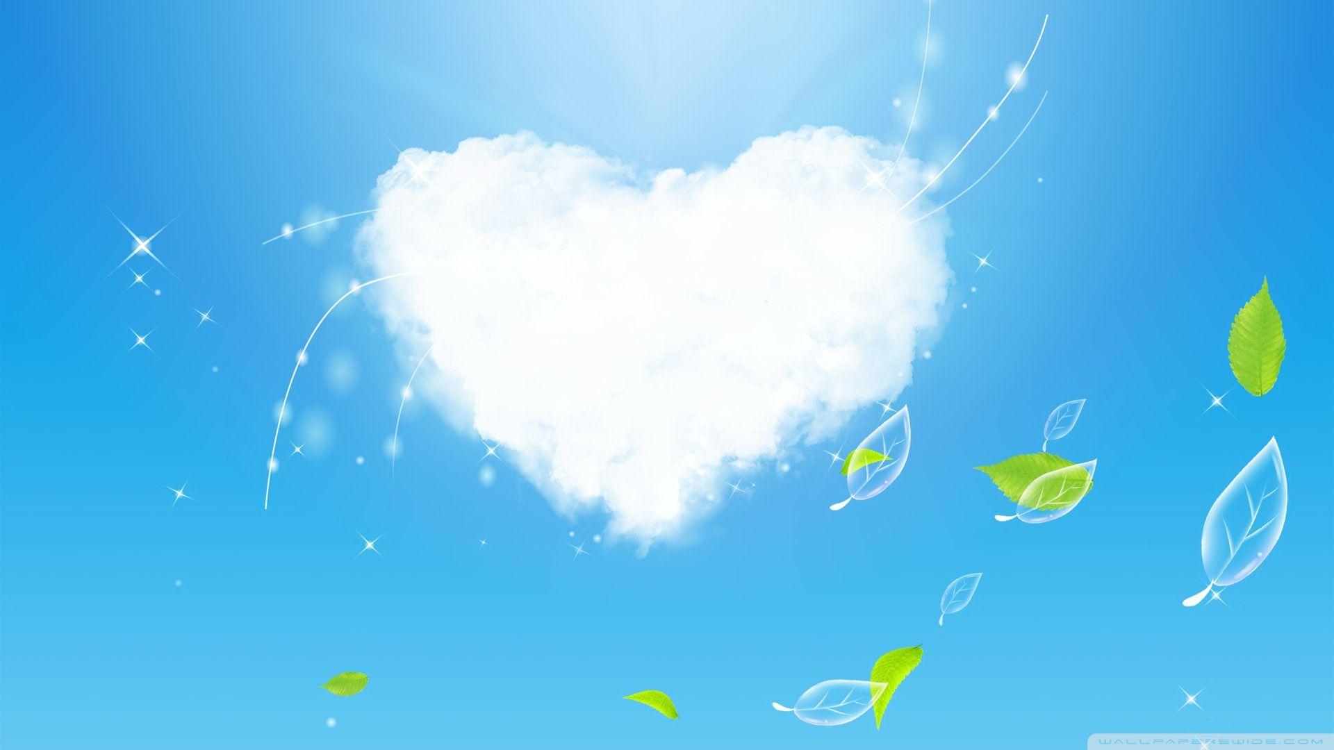 1920x1080 Cloud Heart Ultra HD Desktop Background Wallpaper for 4K UHD TV