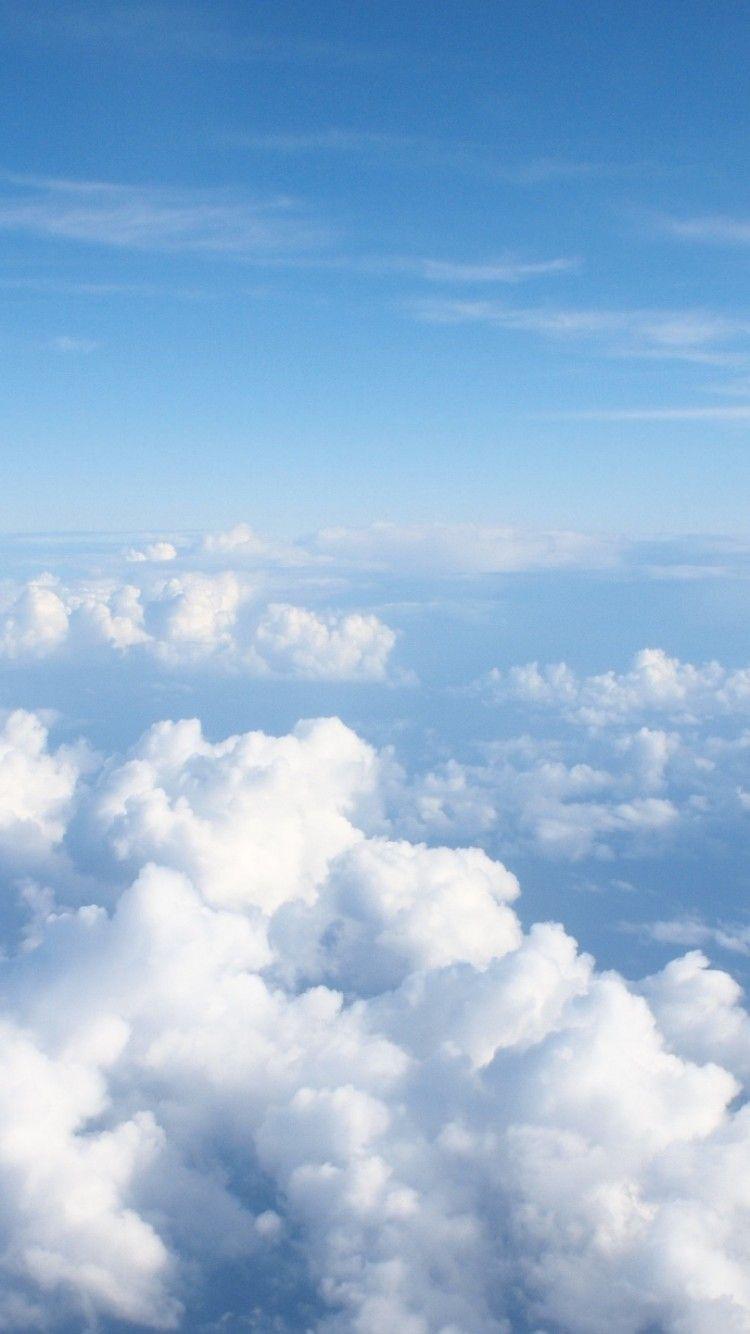 750x1334 White Clouds Desktop Wallpaper 09089