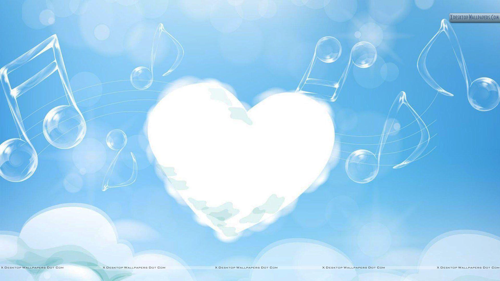 1920x1080 Music Heart Wallpaper. 색