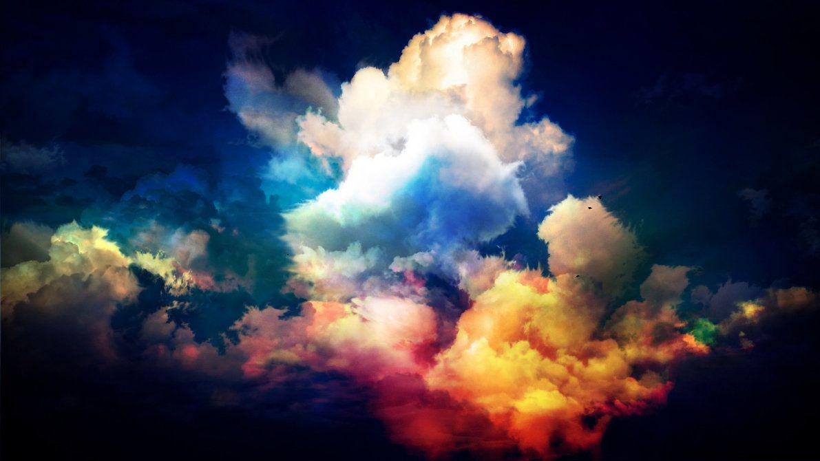 1191x670 Rainbow Clouds Wallpaper