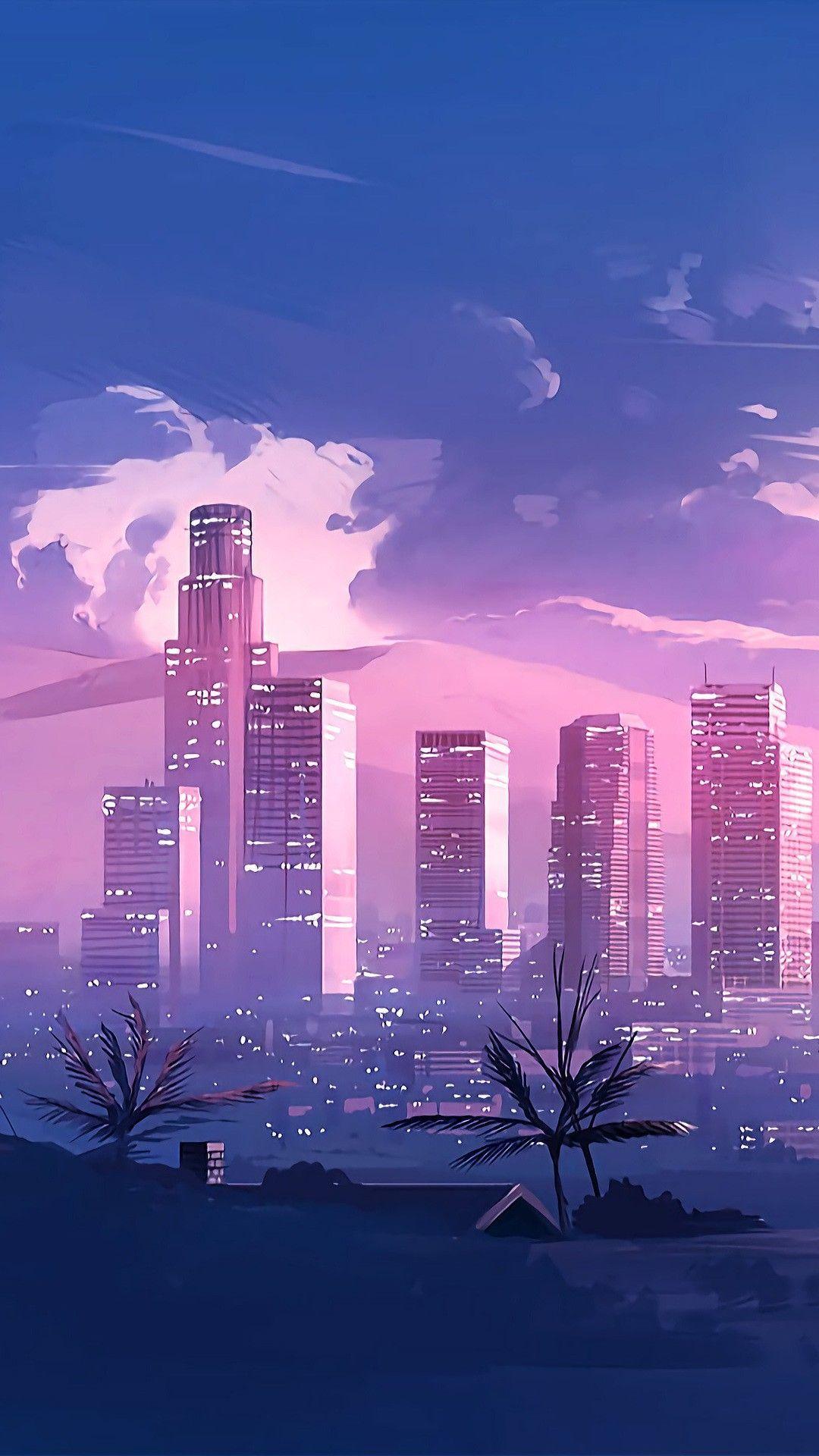 Anime City Phone Wallpapers - Top Free Anime City Phone Backgrounds -  WallpaperAccess