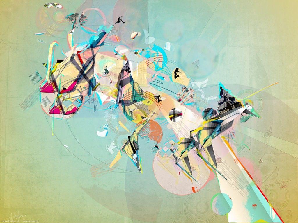 1024x768 Digital Abstract Illustrations for Inspiration -DesignBump