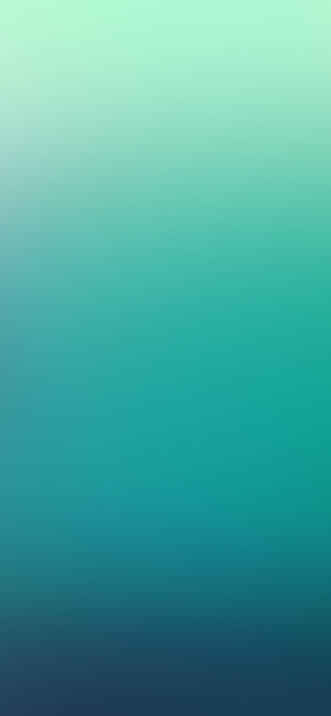 1125x2436 Ocean Green Gradation Blur Wallpaper