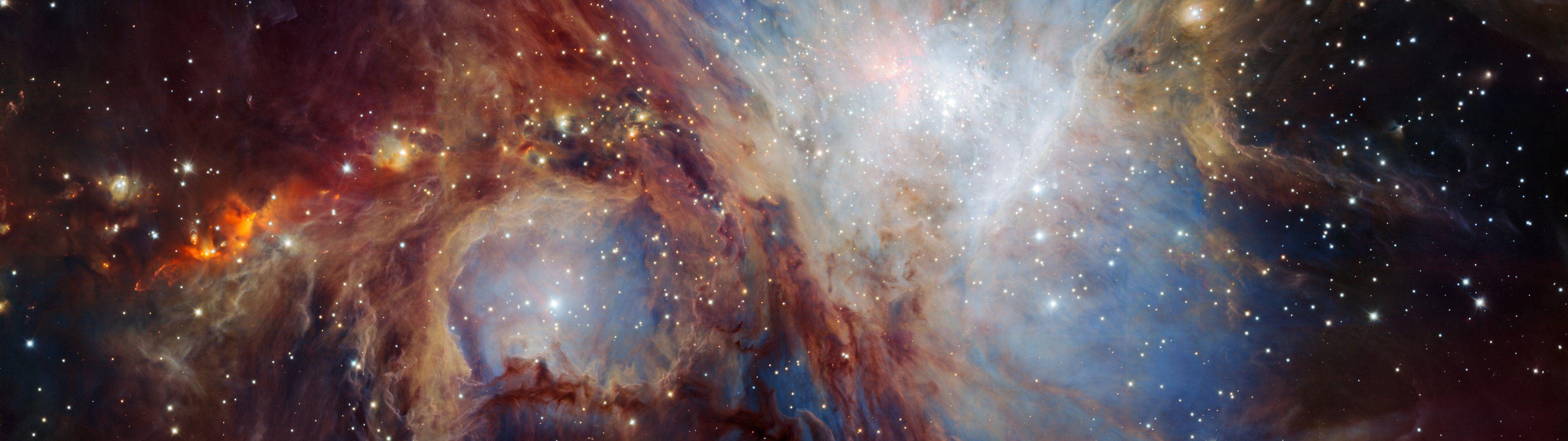 3840x1080 nebula, Orion, Space HD Wallpaper / Desktop and Mobile Image