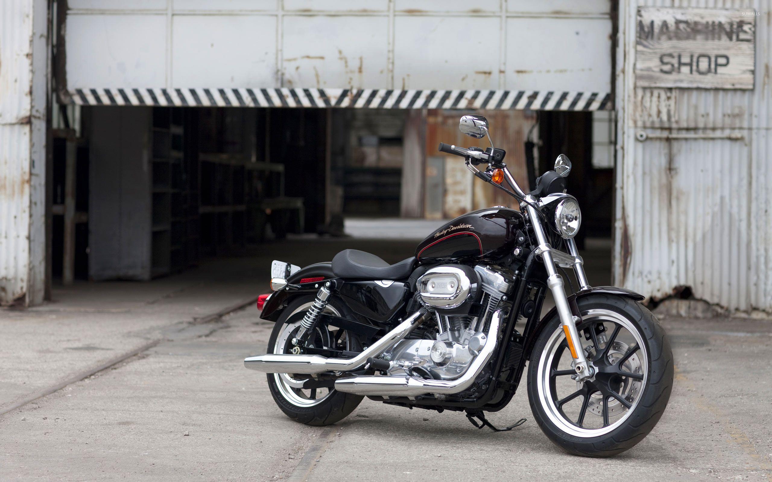 2560x1600 Black Harley Davidson Sportster Wallpaper Wallpaper