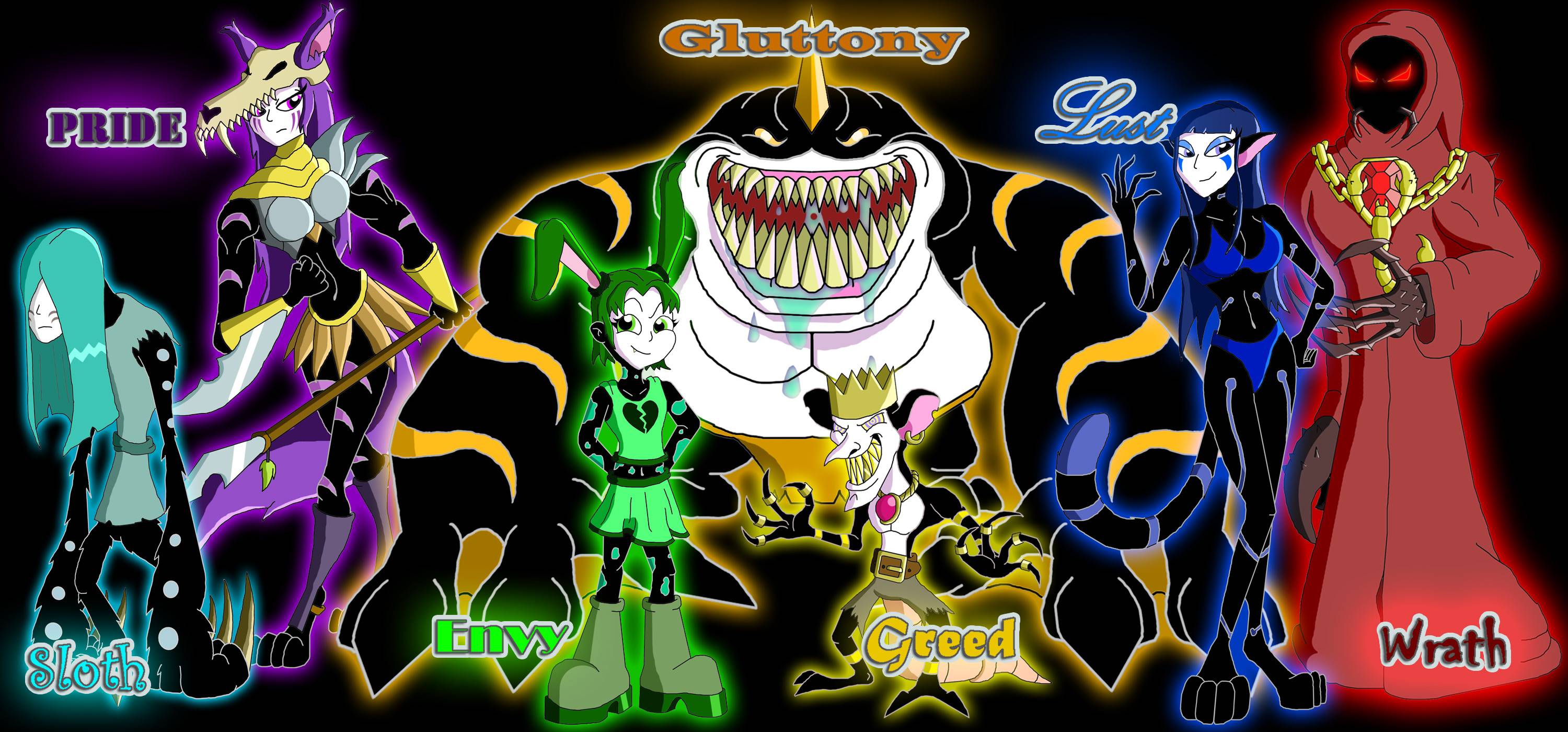 3000x1400 Télécharger Deadly Sins All Demons