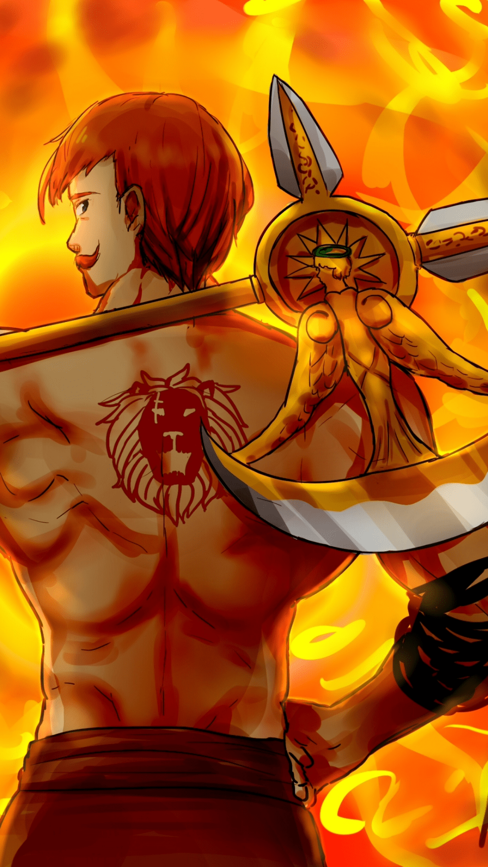 1000x1777 Anime The Seven Deadly Sins Escanor (The Seven Deadly Sins) (1080x1920) Mobile Wallpaper. Seven deadly sins, Seven deadly sins anime, Anime