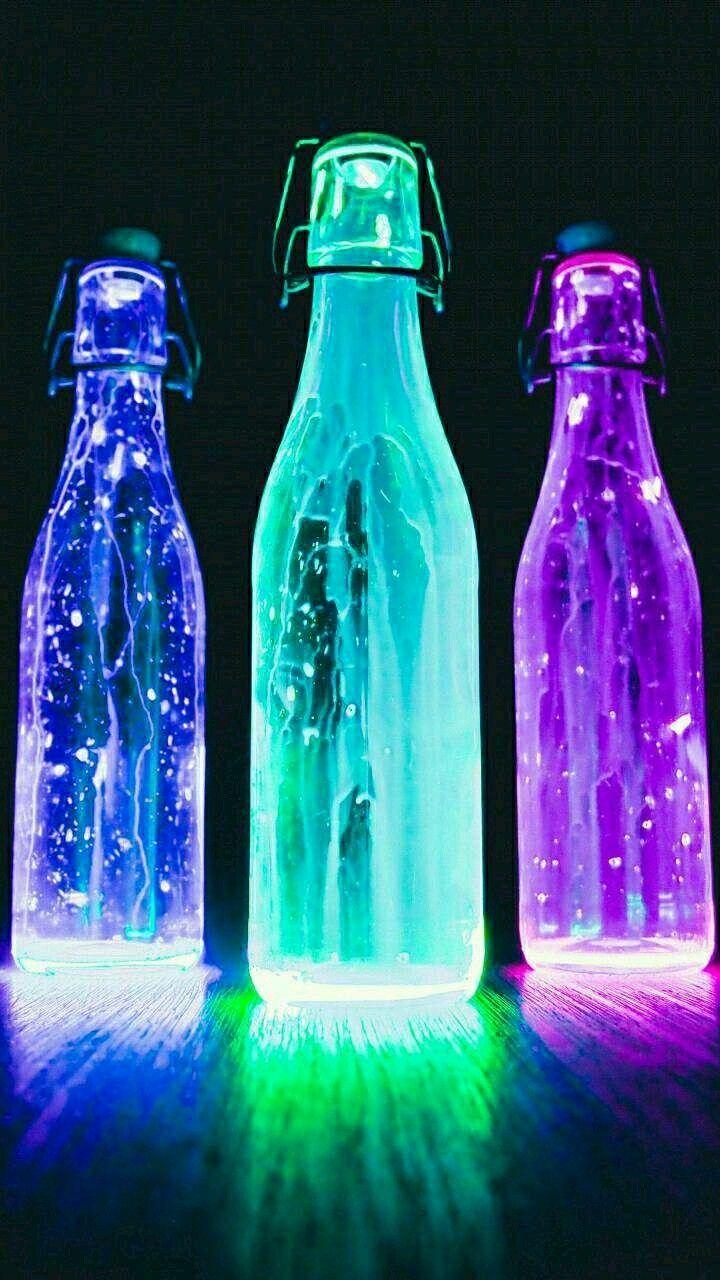 720x1280 wallpaper. Glow bottle, Water bottle, Bottle