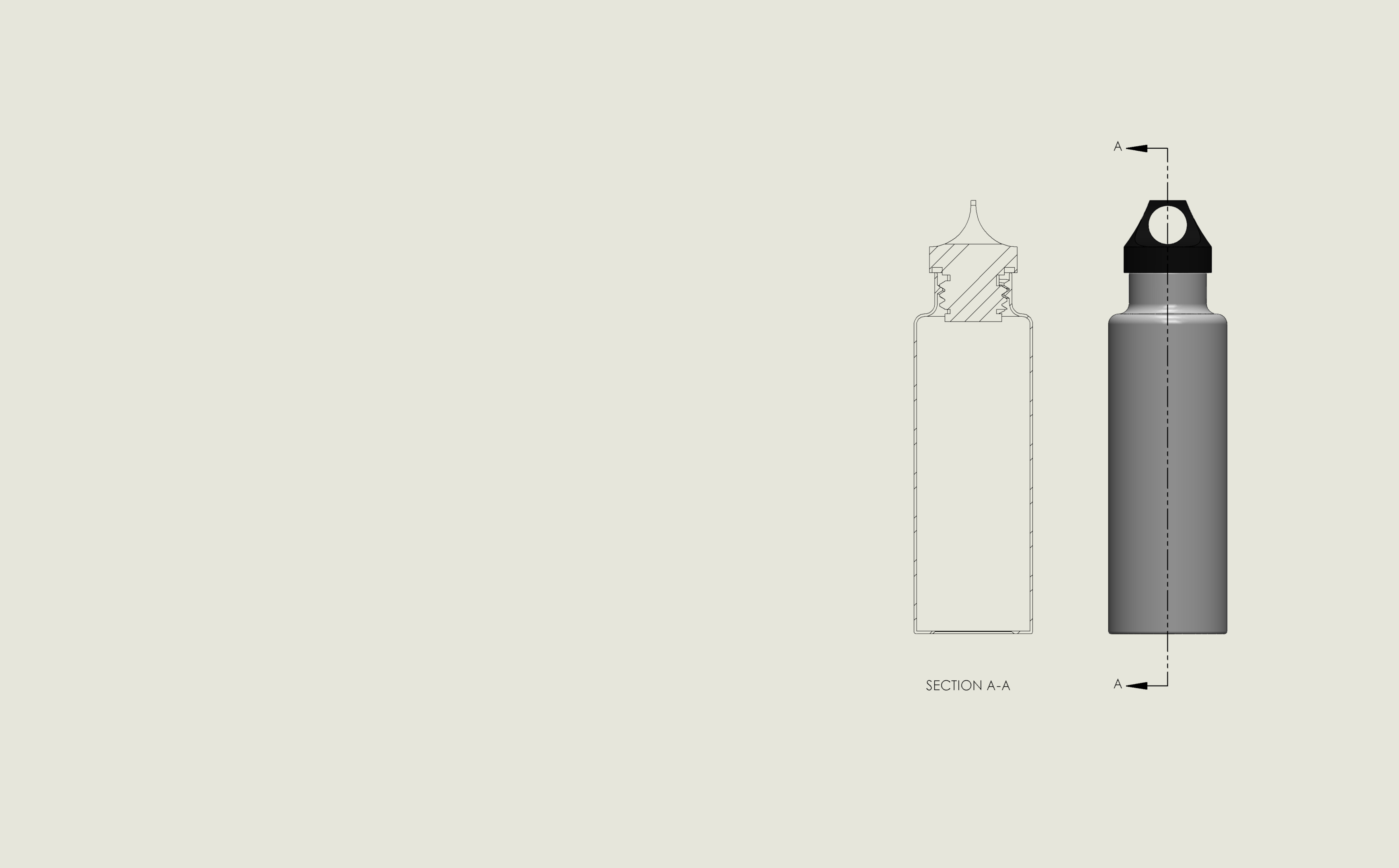 3480x2160 Water Bottle Blueprint [3480x2160]