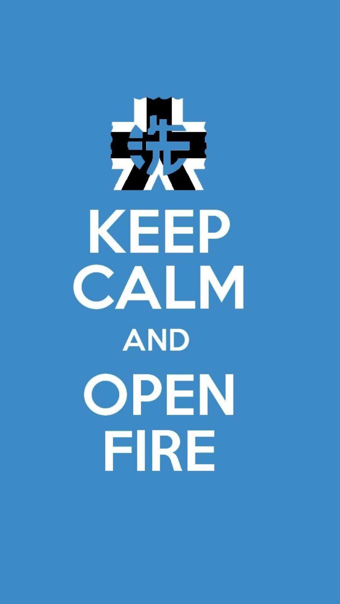 1080x1920 Free download Simple background keep calm girls und panzer