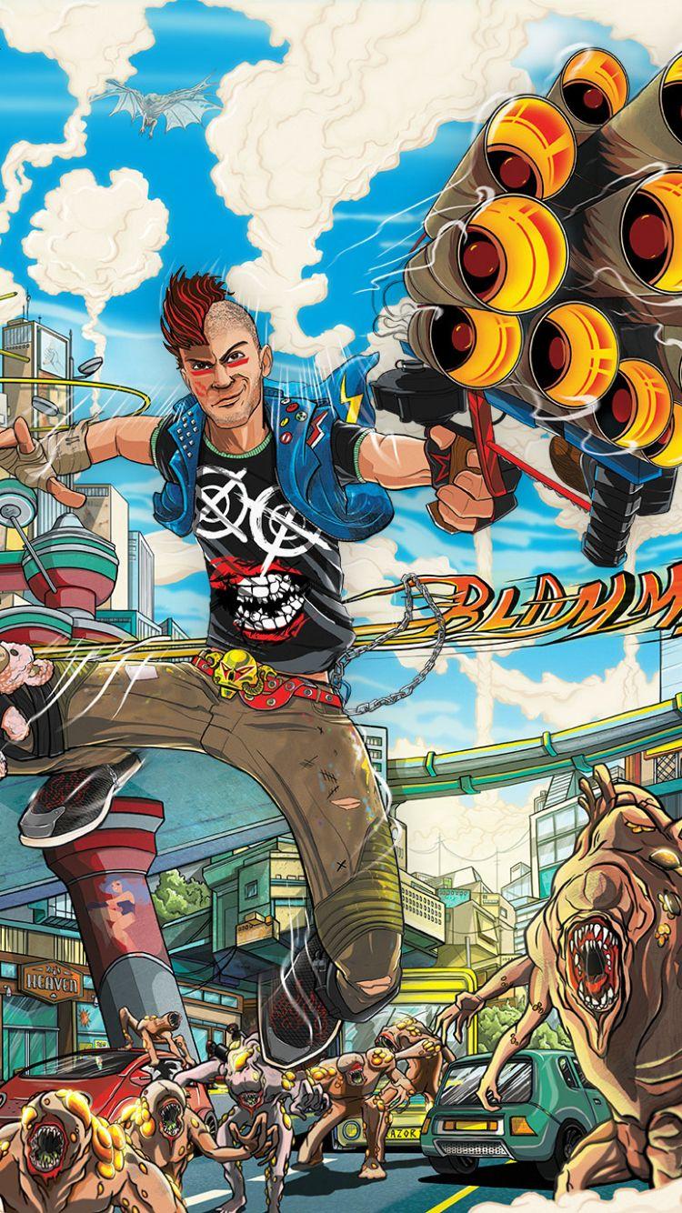 750x1334 Video Game Sunset Overdrive (750x1334) Wallpaper