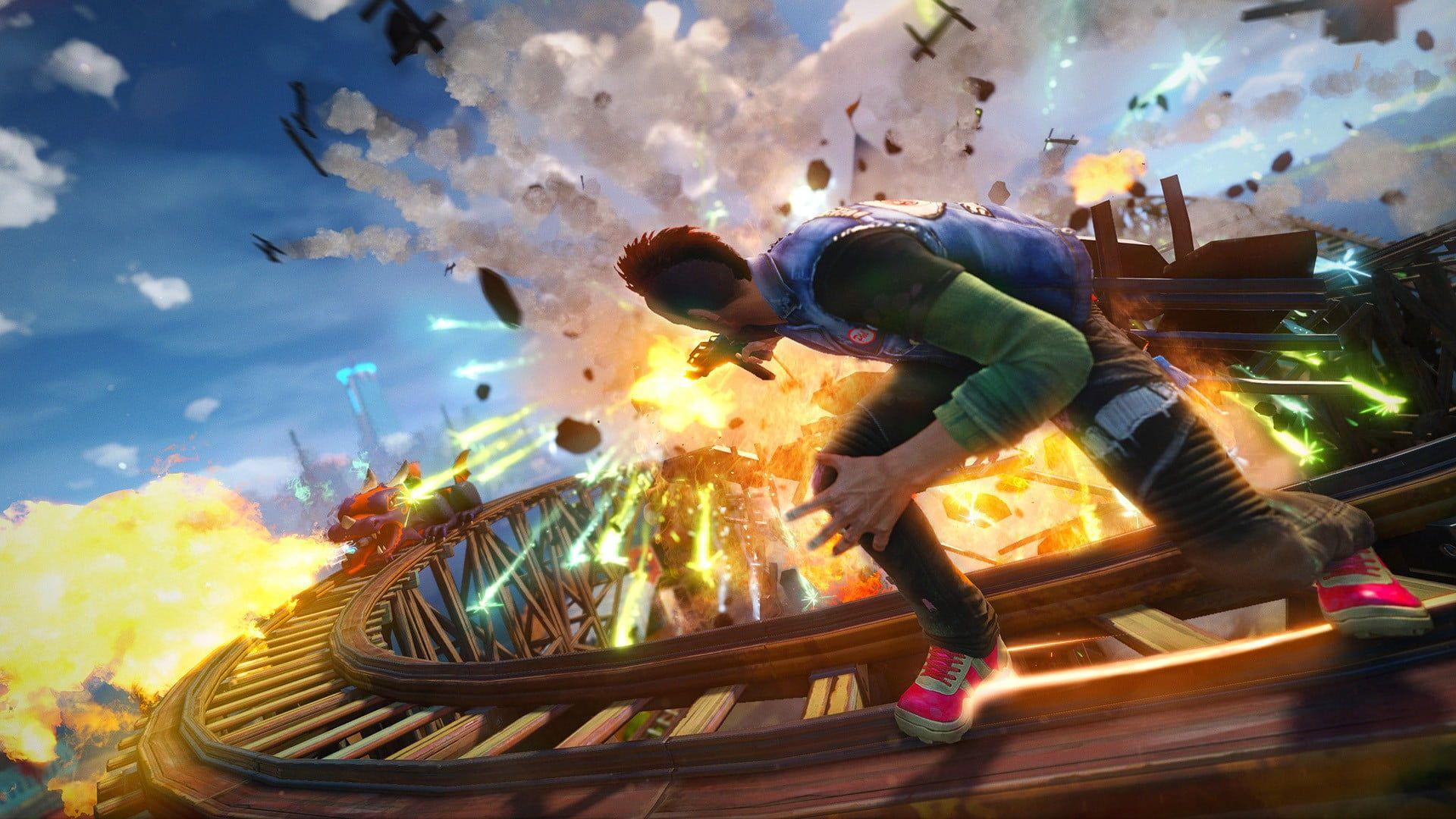 1920x1080 Game application digital wallpaper, Sunset Overdrive, Xbox One HD