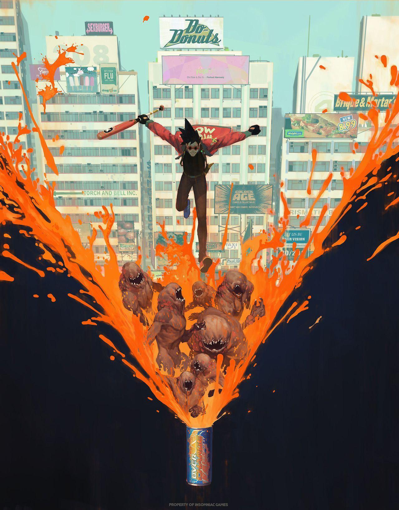 1280x1638 Sunset Overdrive Concept Art and Illustration