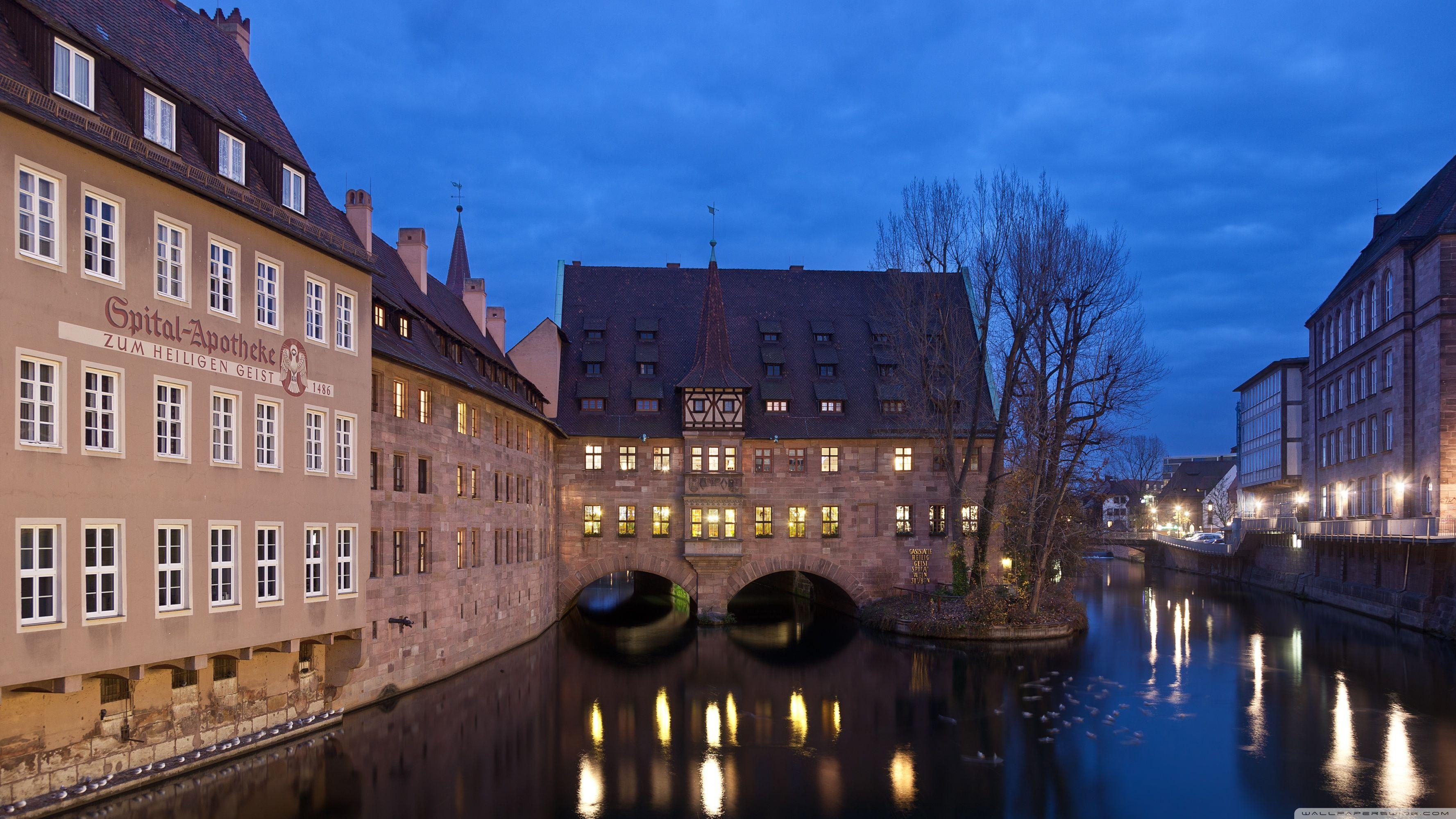 3554x1999 Heilig Geist Spital In Nuremberg, Germany Ultra HD Desktop