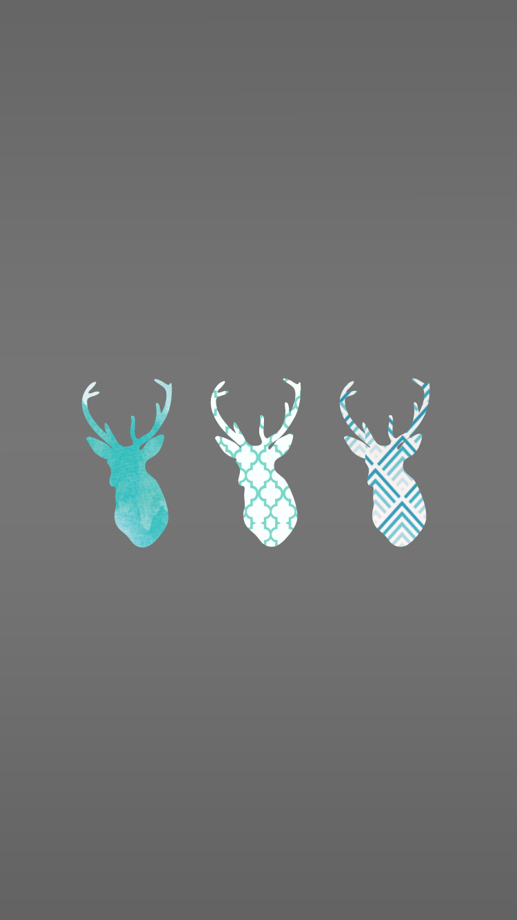 750x1334 Reindeer Wallpaper Animal Spot