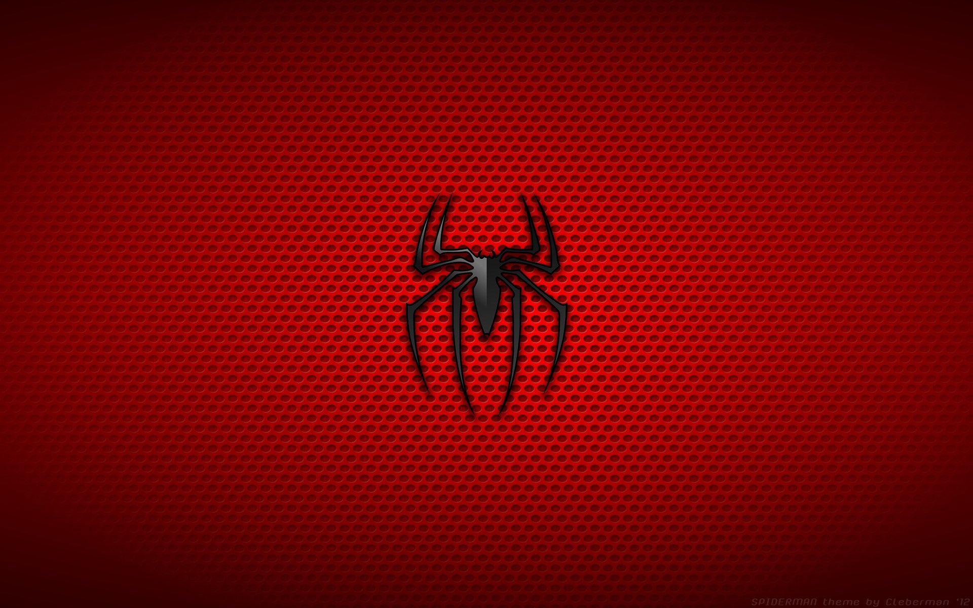 1920x1200 Red Background Super Hero Wallpaper Like Spiderman Logo Handmade