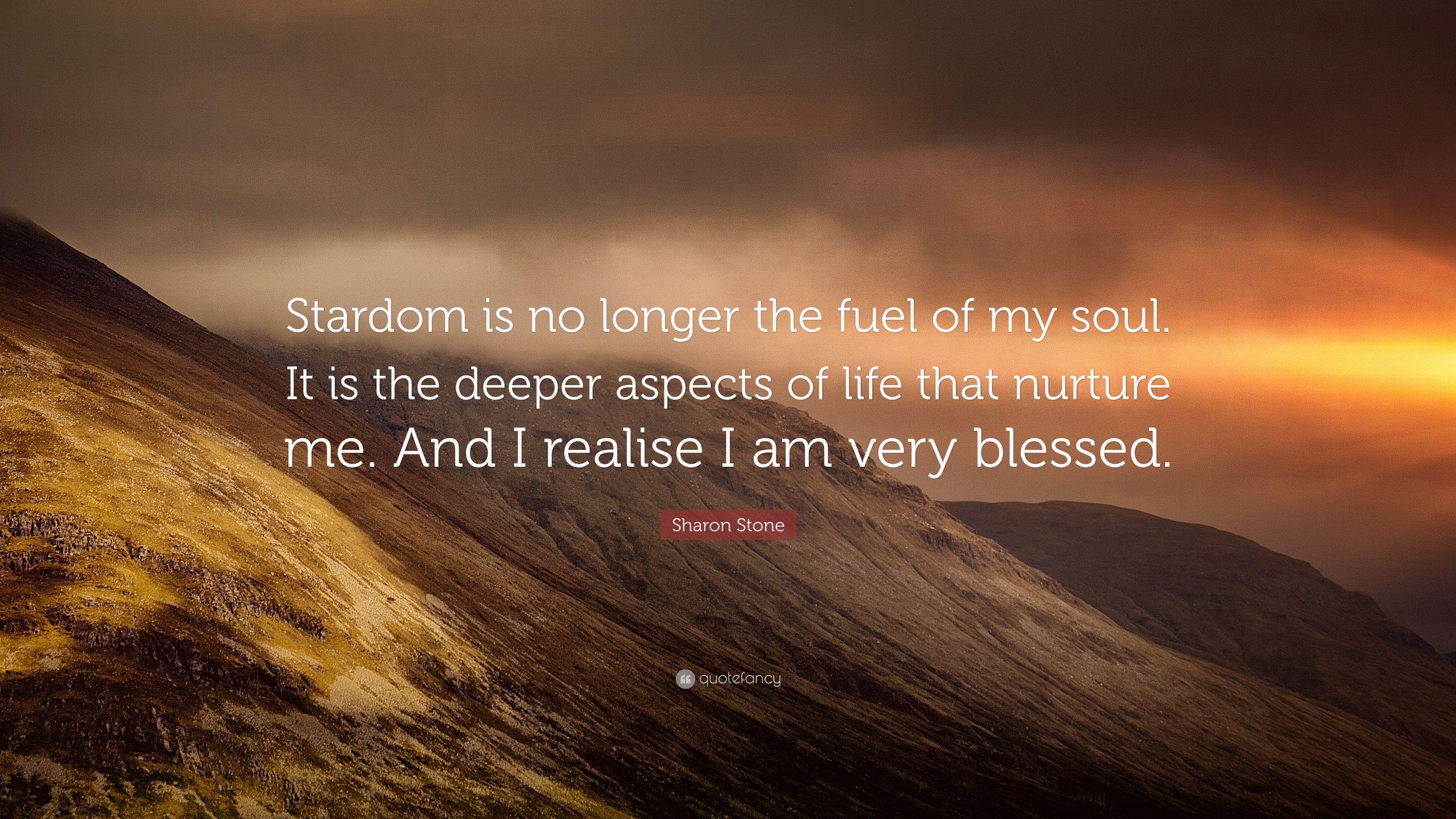 3840x2160 Sharon Stone Quote: “Stardom is no longer the fuel of my soul. It