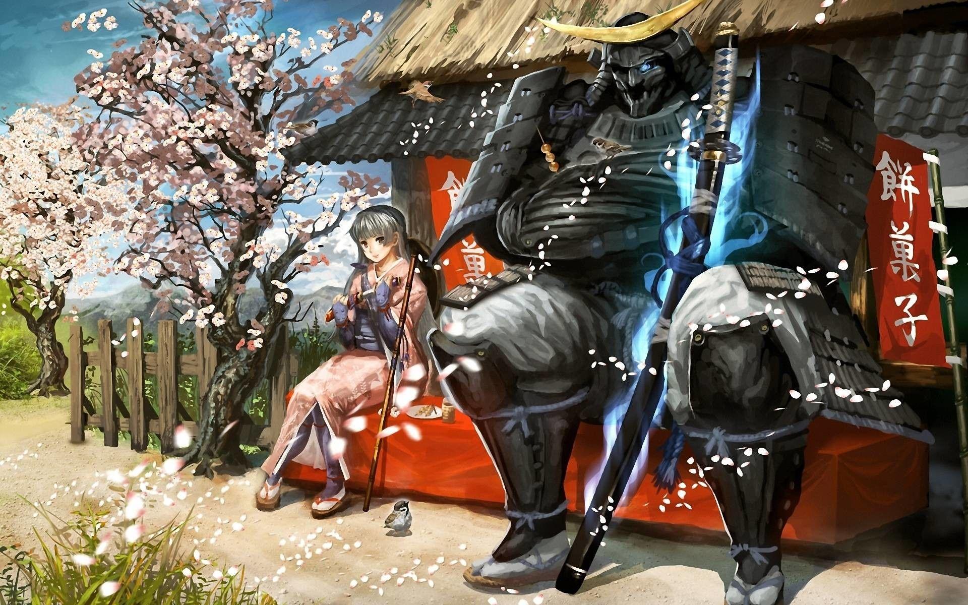 1920x1200 Anime Samurai Wallpaper