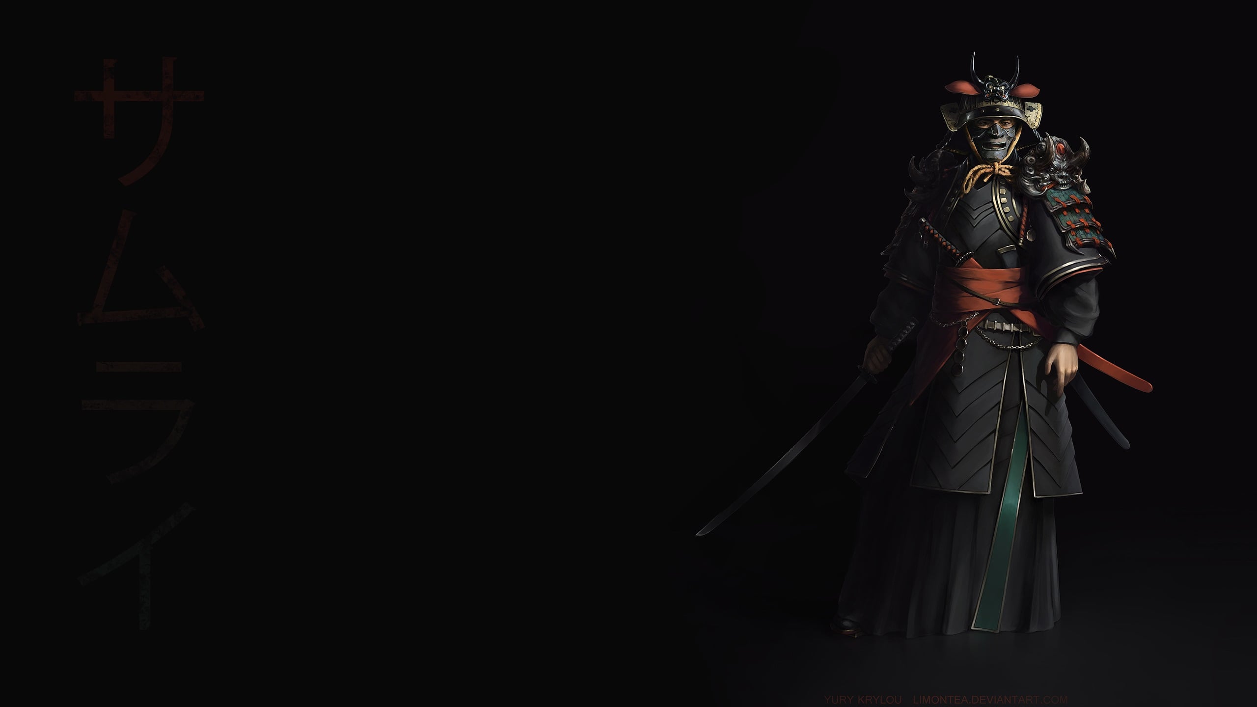2560x1440 Samurai wallpaper HD free Download