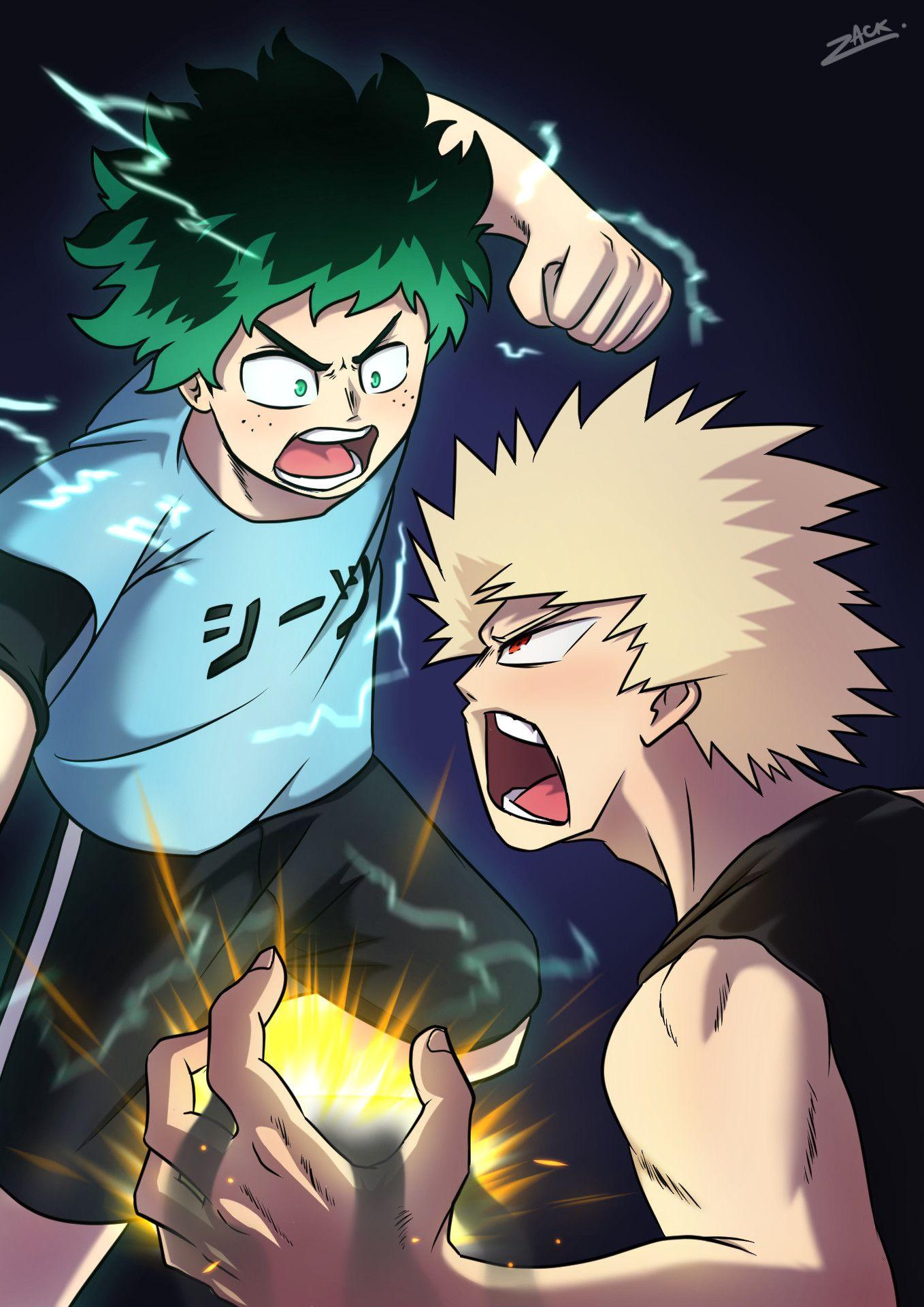 1358x1920 Deku vs Kacchan, Zack Chua