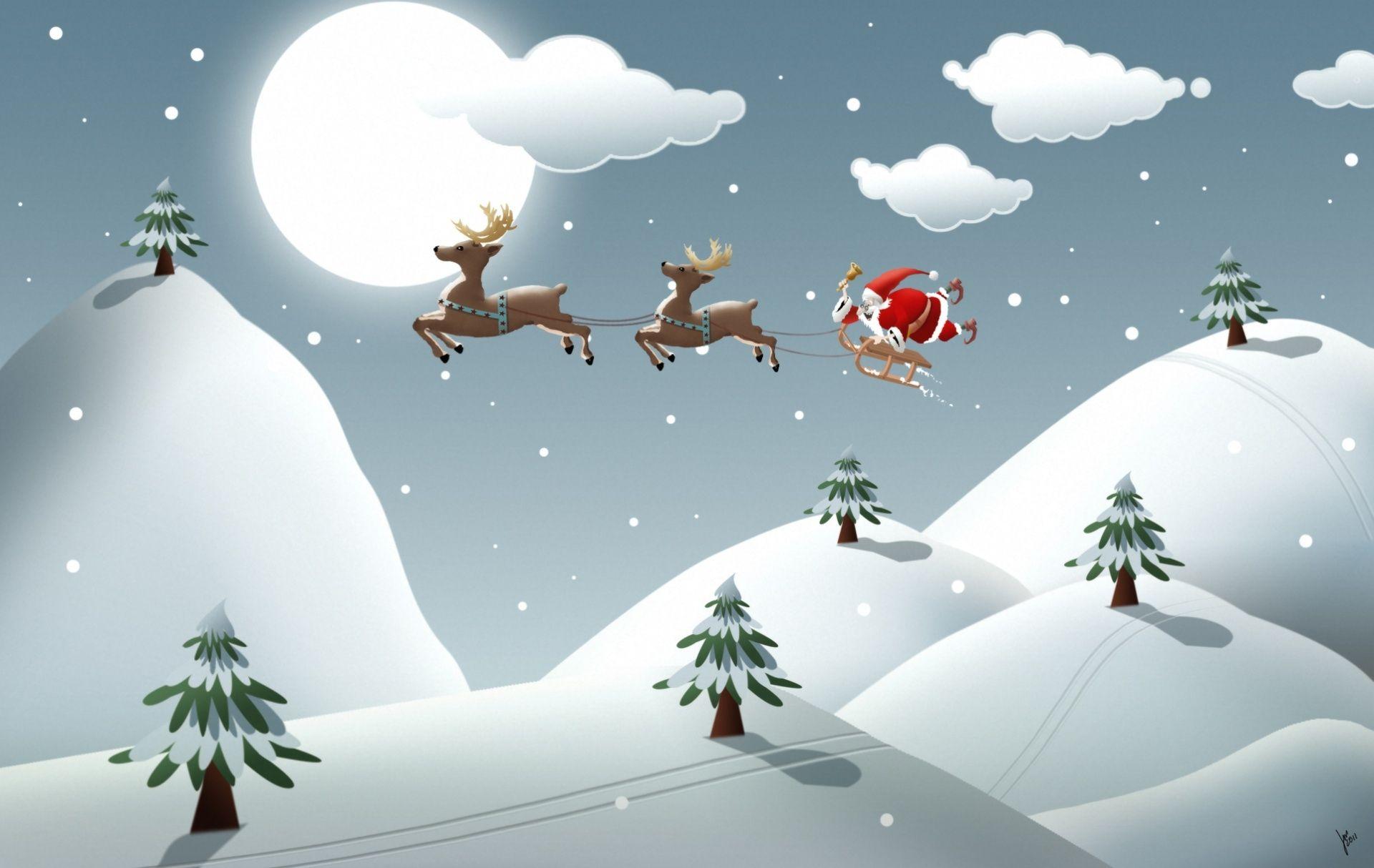 1920x1214 Christmas Cartoon Wallpaper