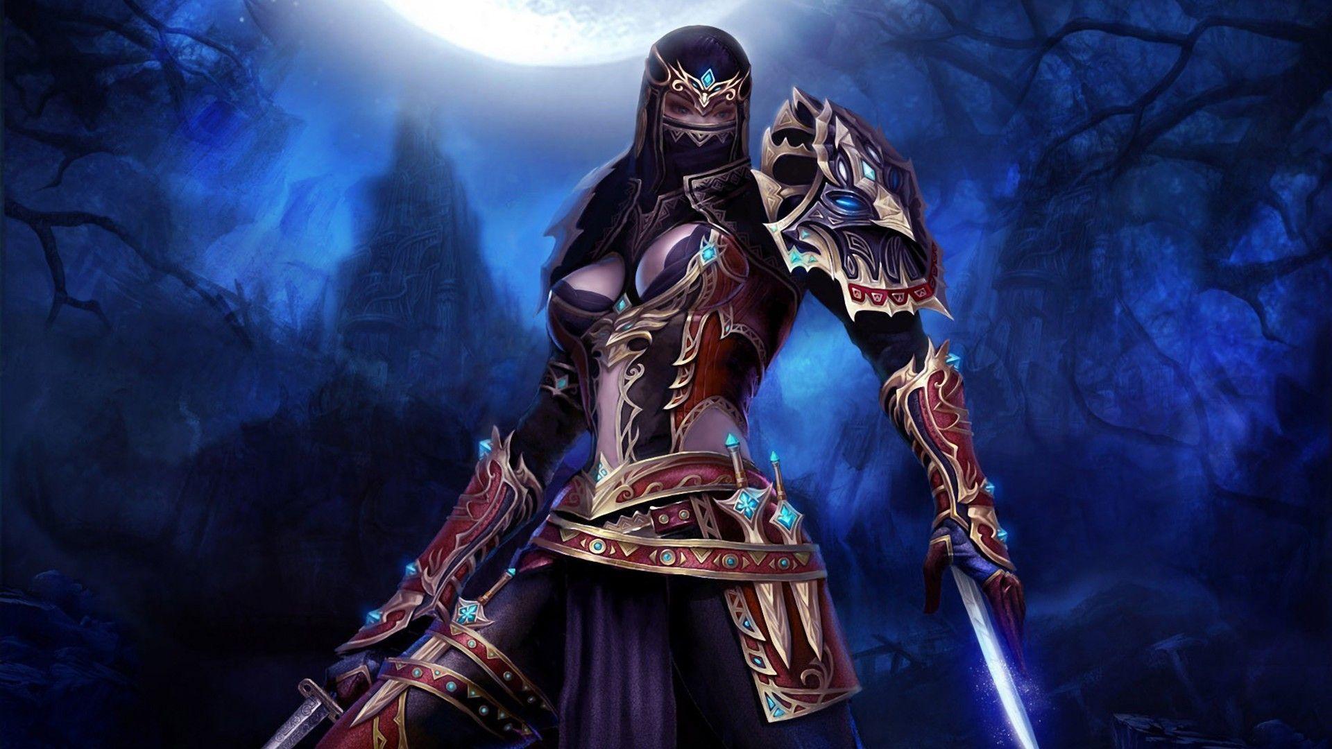 1920x1080 Female Samurai Wallpaper