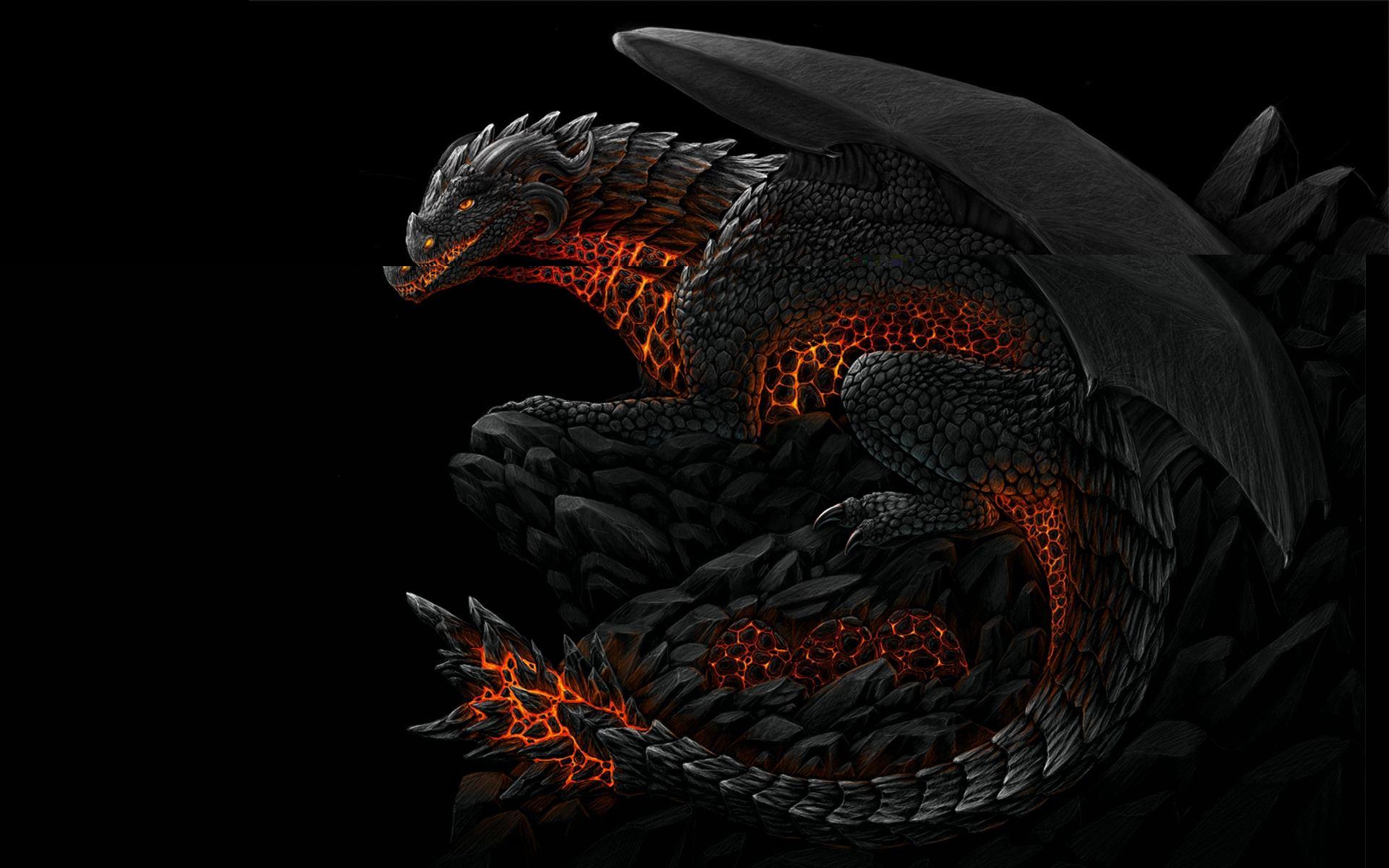 1920x1200 Dark Dragon Wallpaper