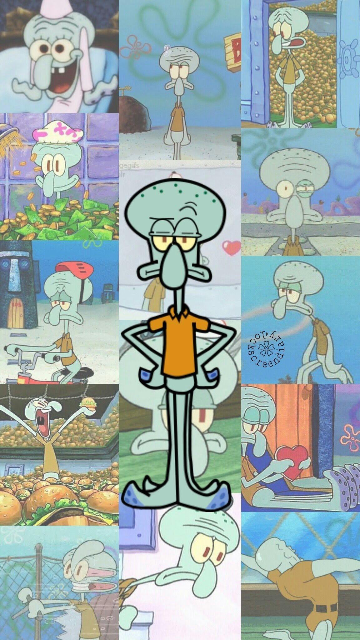 1152x2048 Squidward Memes Wallpaper
