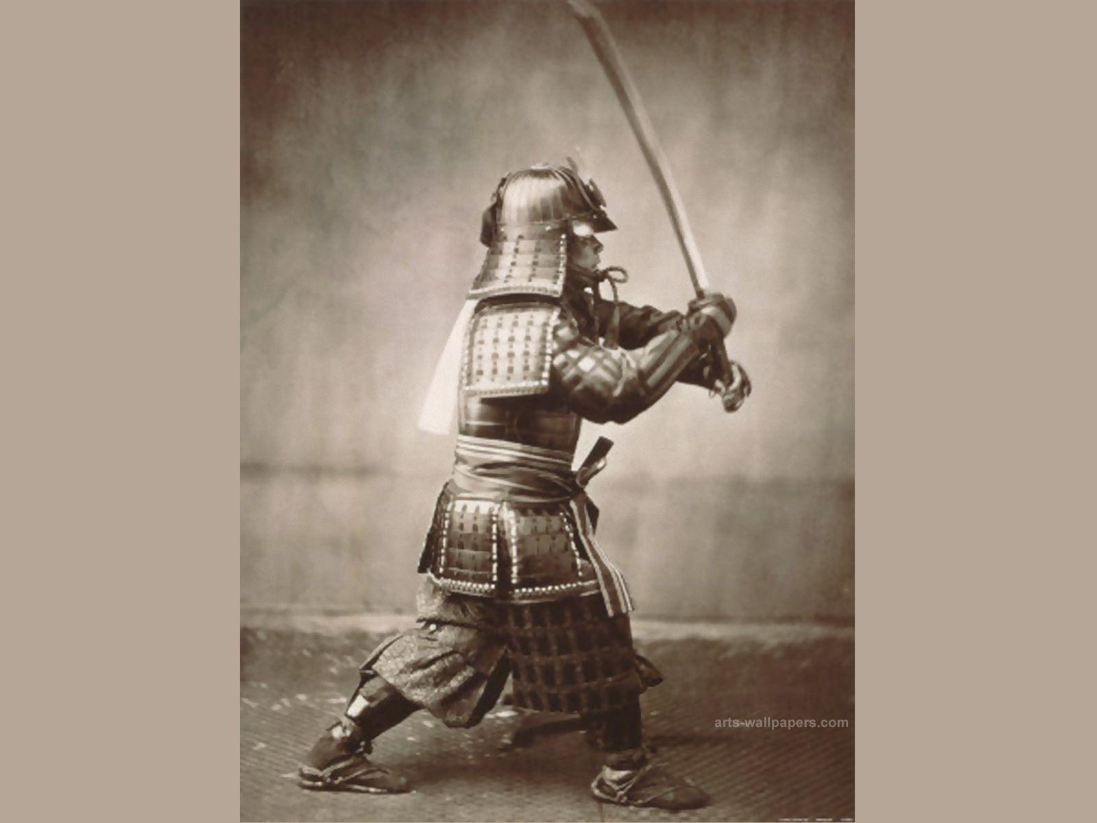 1600x1200 Modern Art Sword Poster Samurai Brandishing Print Wallpaper 1600