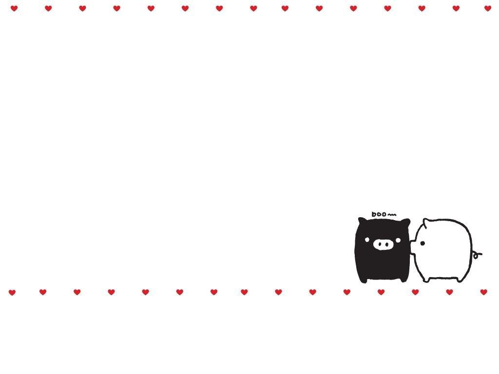 1024x768 manga fox logo: monokuro boo wallpaper