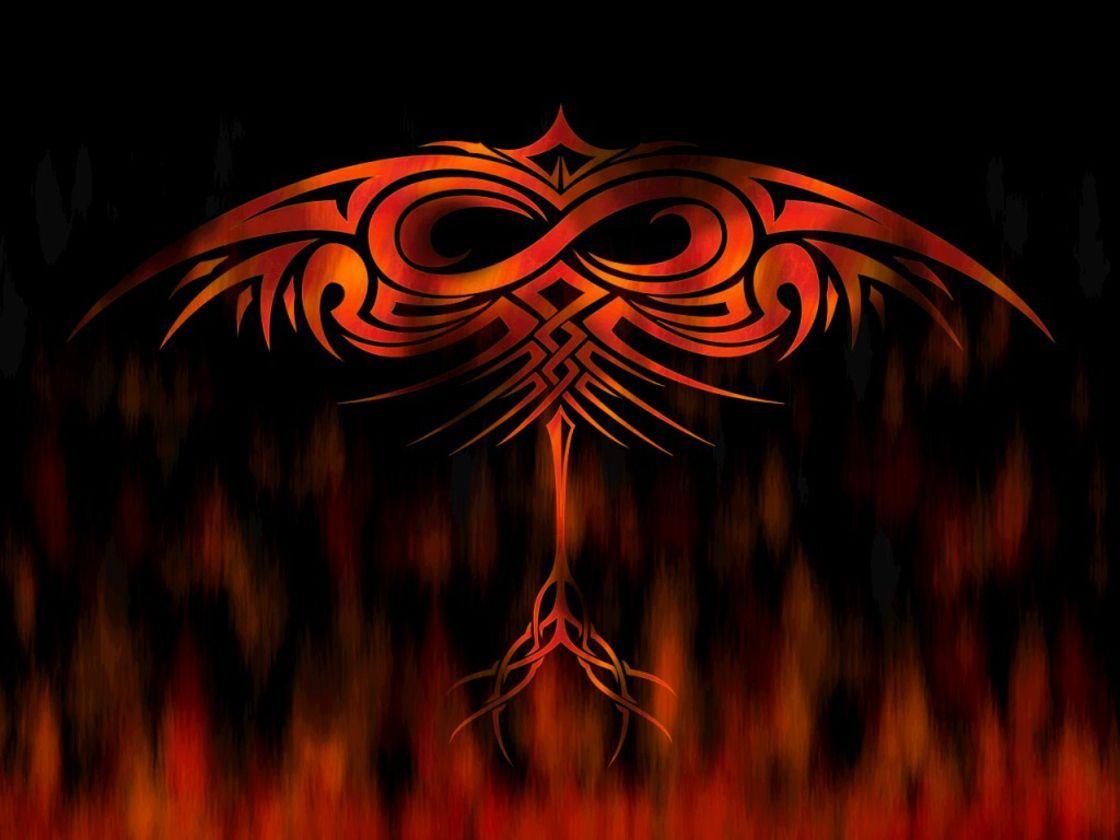 1120x840 tribal phoenix and infinity. Tribal wallpaper, Cool background