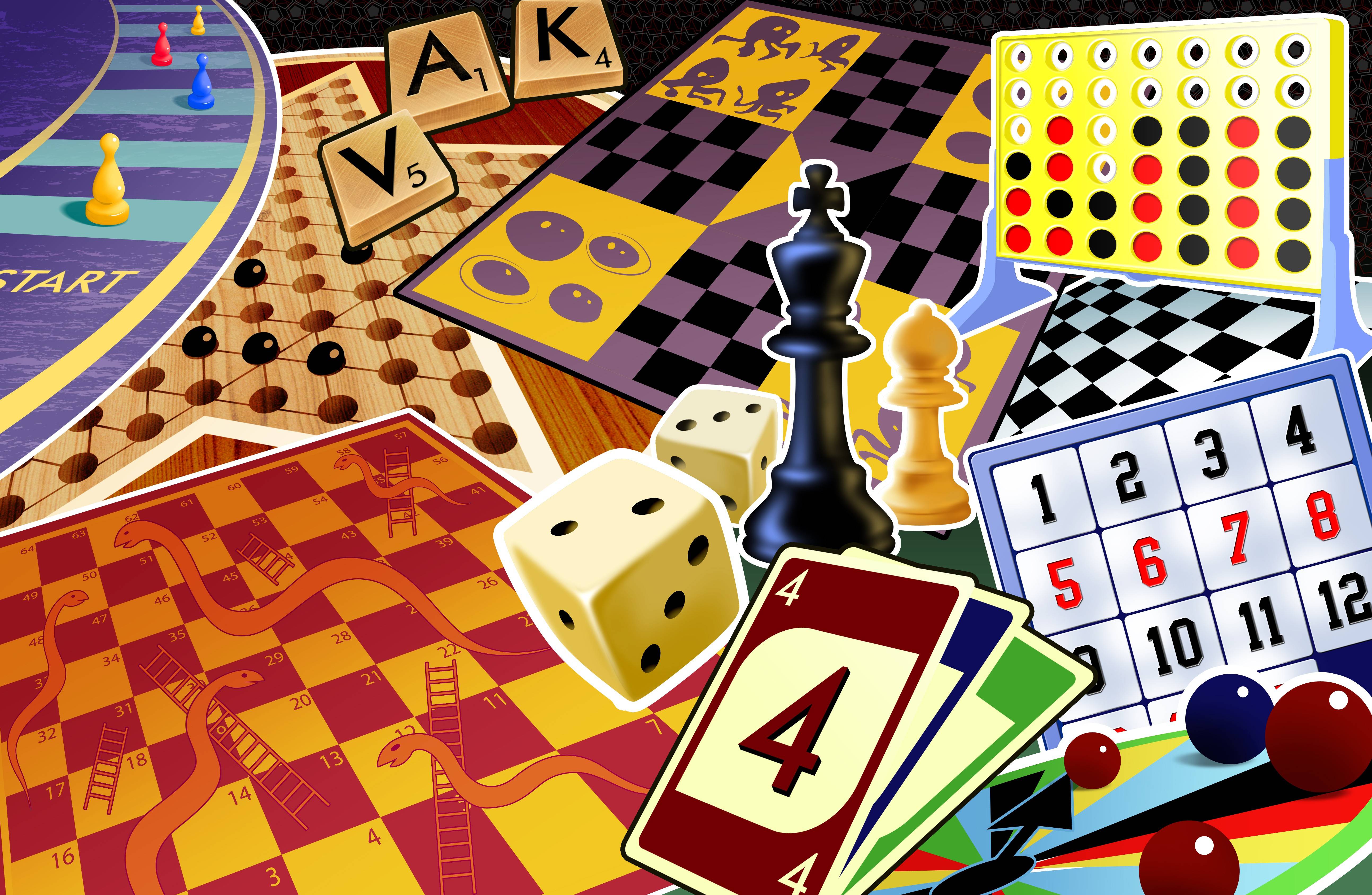 Board Game Background Design, Seamless Vector Pattern Board Game Pieces