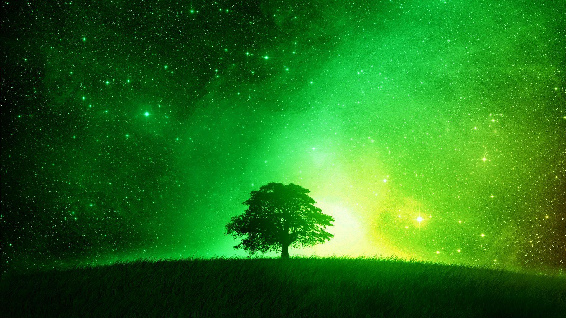 1920x1080 Neon Green Background