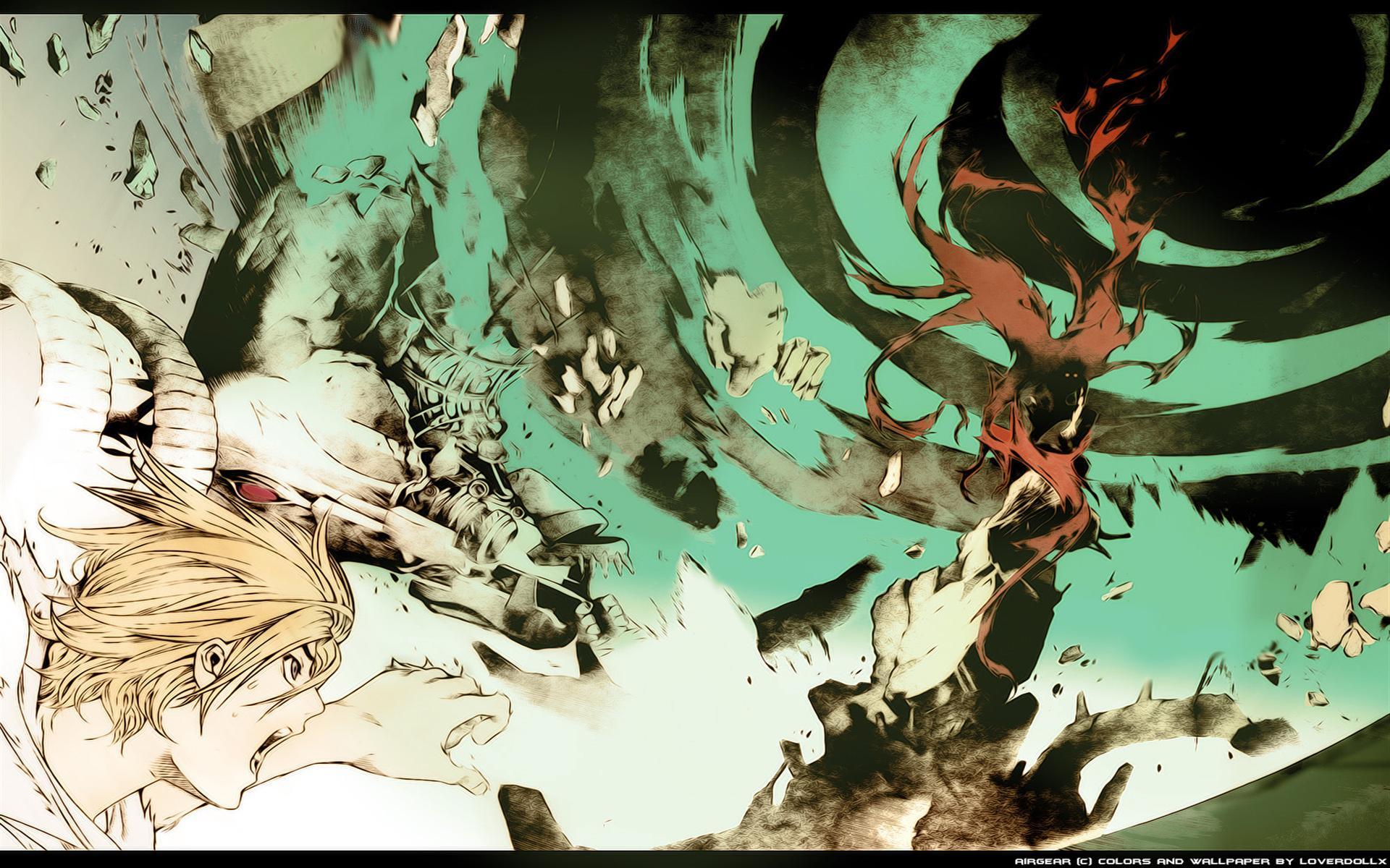 1920x1200 Air Gear, anime boys, manga, Kazuma Mikura, Minami Itsuki, Oh! Great
