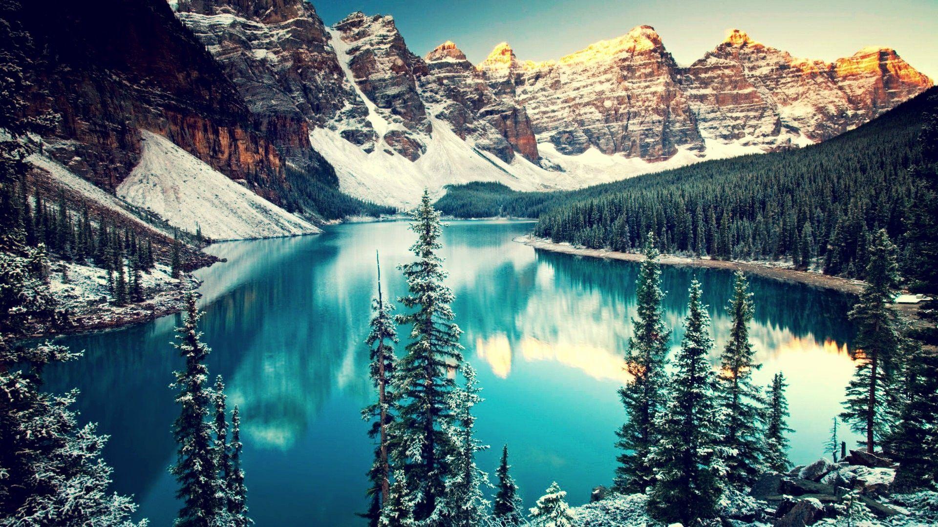 1920x1080 Winter in Canada Moraine Lake HD Wallpaper FullHDWpp HD