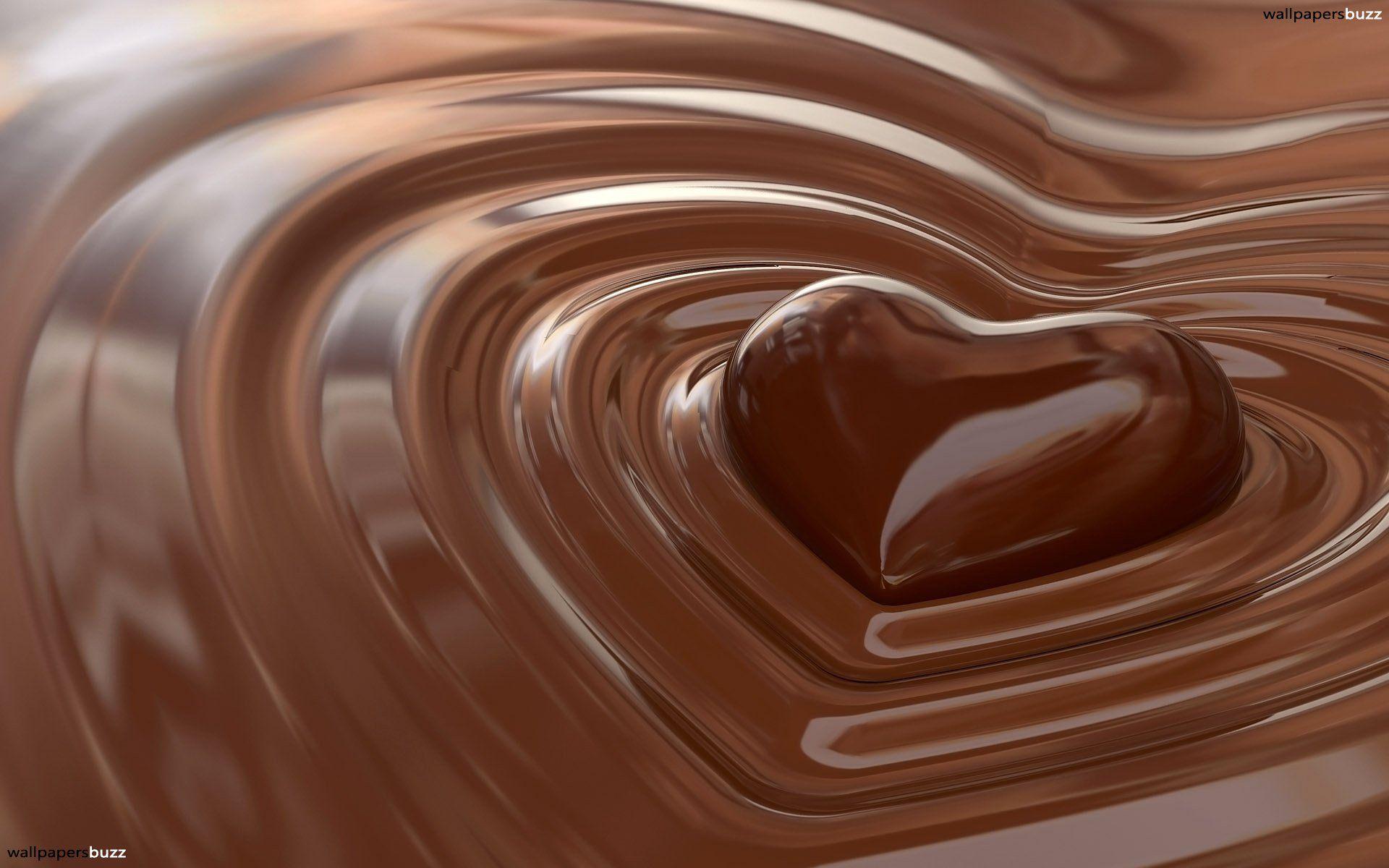 1920x1200 Free download Chocolate heart HD Wallpaper [1920x1200]