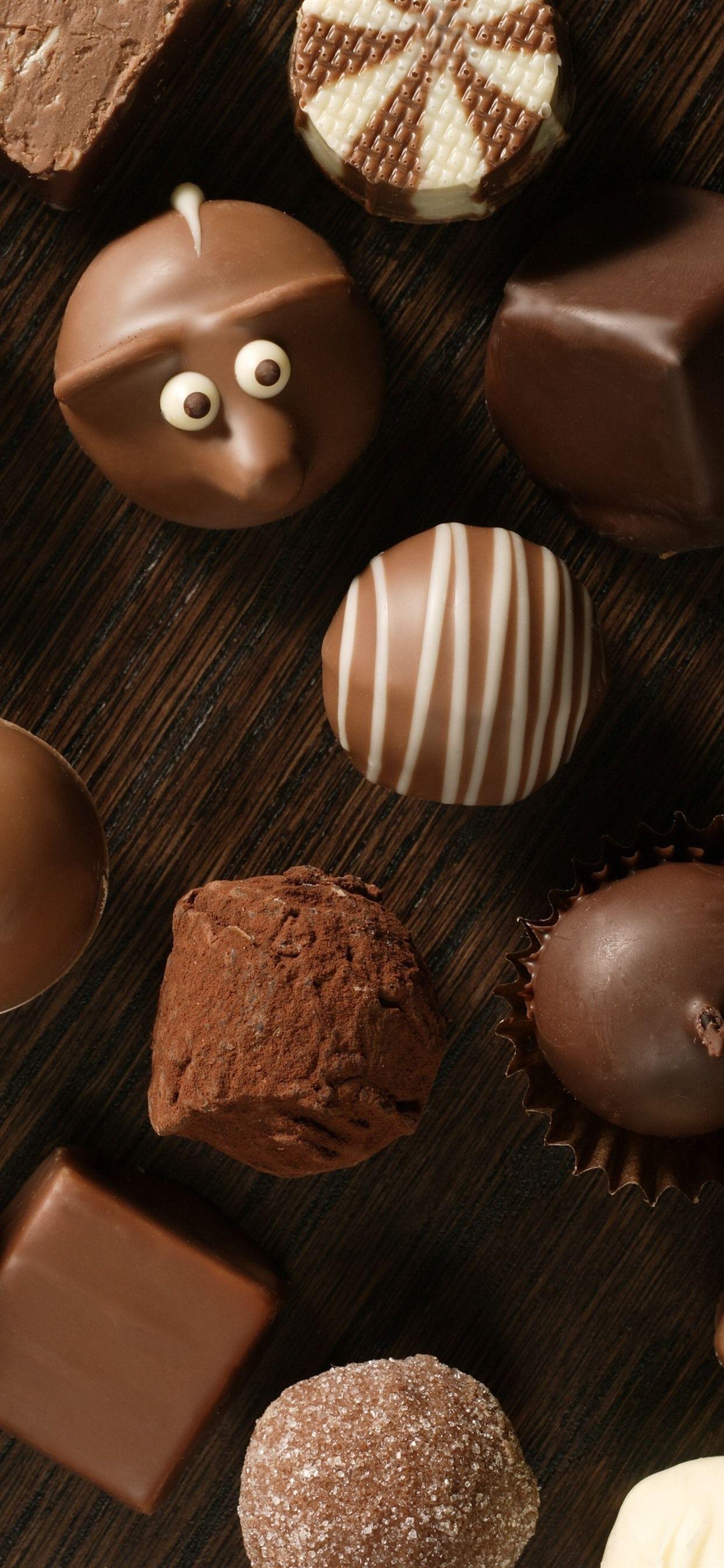 1242x2688 iPhone Wallpaper Many Kinds Of Chocolate Candy, Sweet