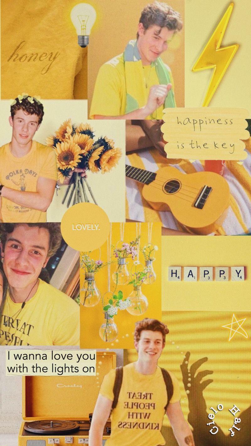 800x1423 Shawn Mendes aesthetic wallpaper yellow