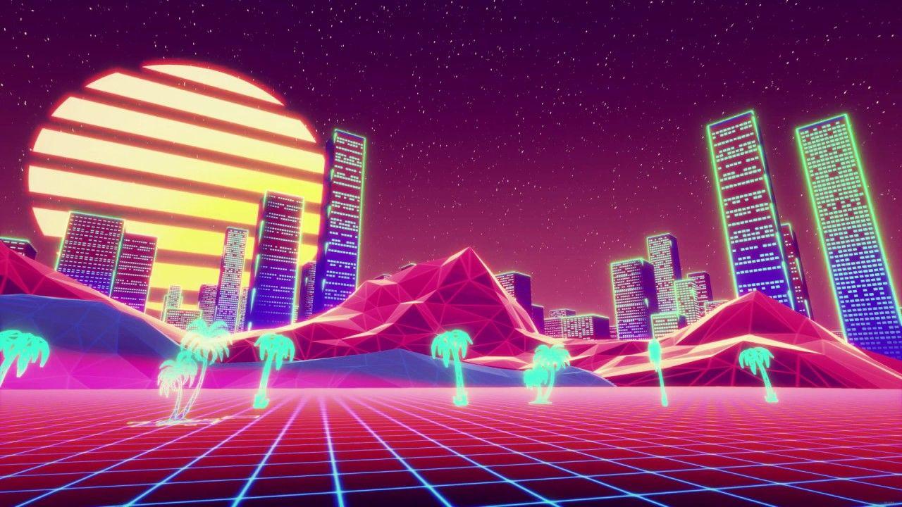 373438 Synthwave City Retro Neon 4k  Rare Gallery HD Wallpapers