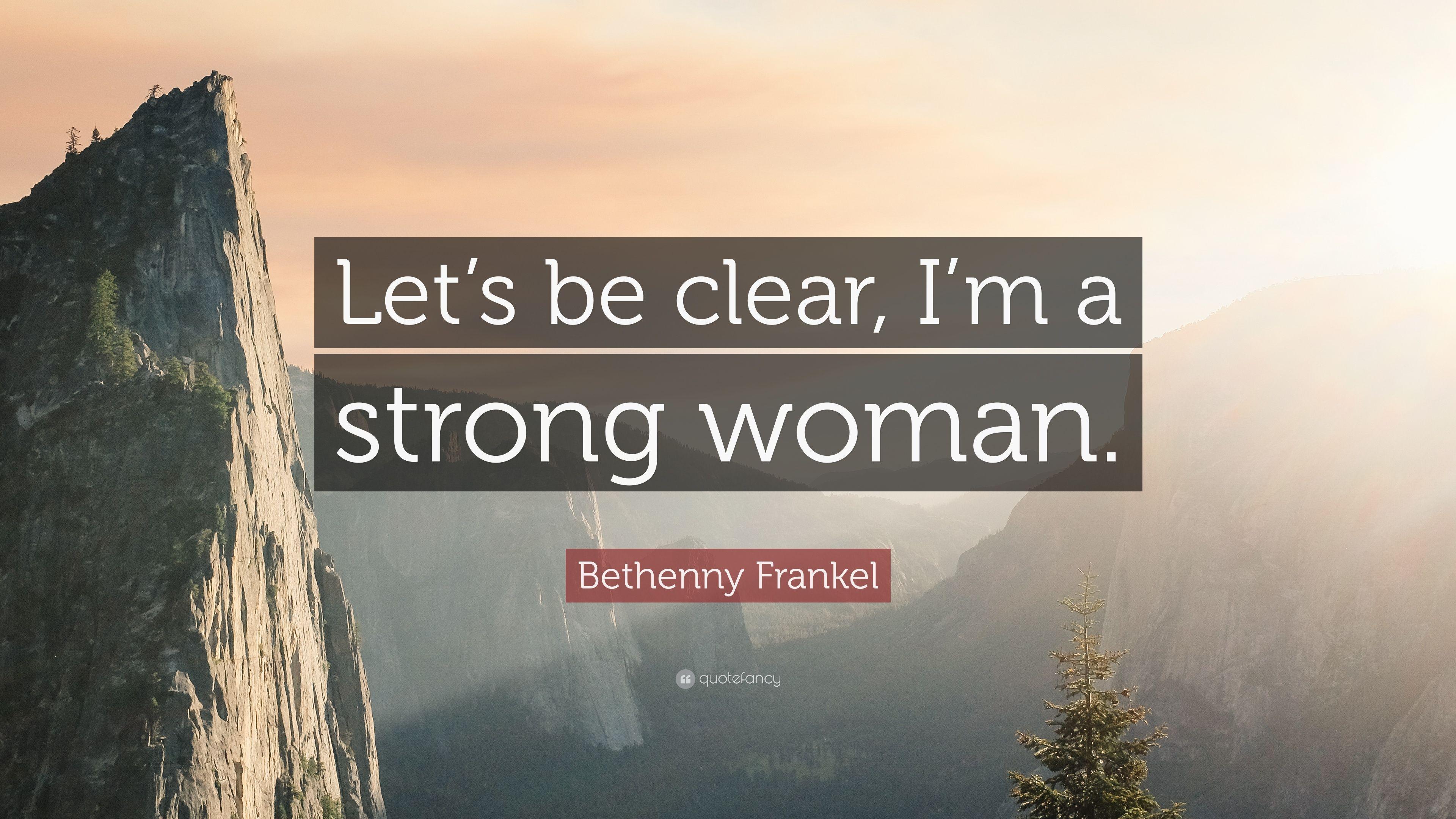 3840x2160 Bethenny Frankel Quote: “Let's be clear, I'm a strong woman.” 7