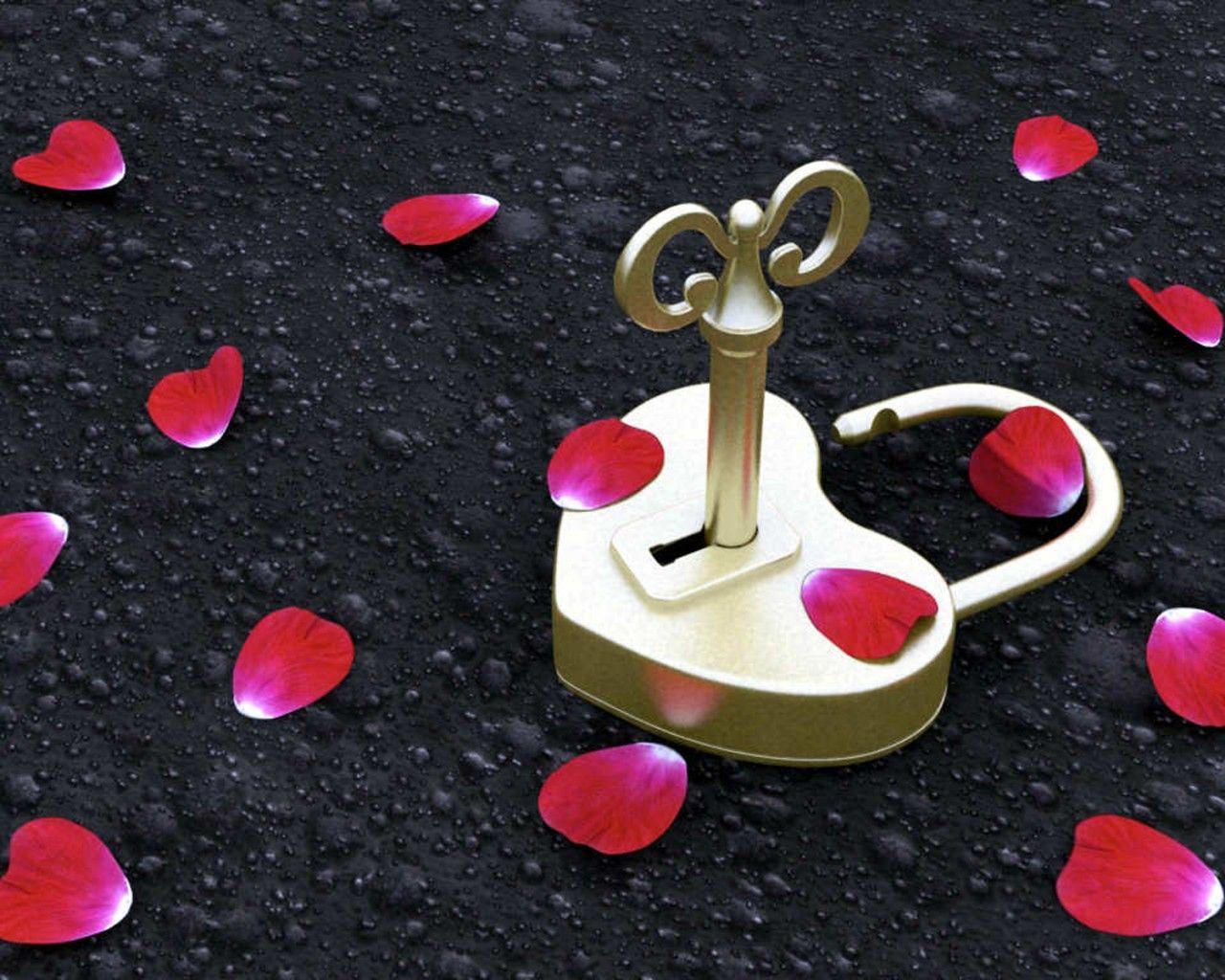 1280x1024 Love Key HD Wallpaper :