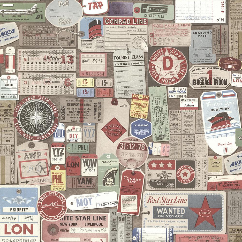 1000x1000 Beacon House Souvenir Multicolor Vintage Tags Wallpaper Sample