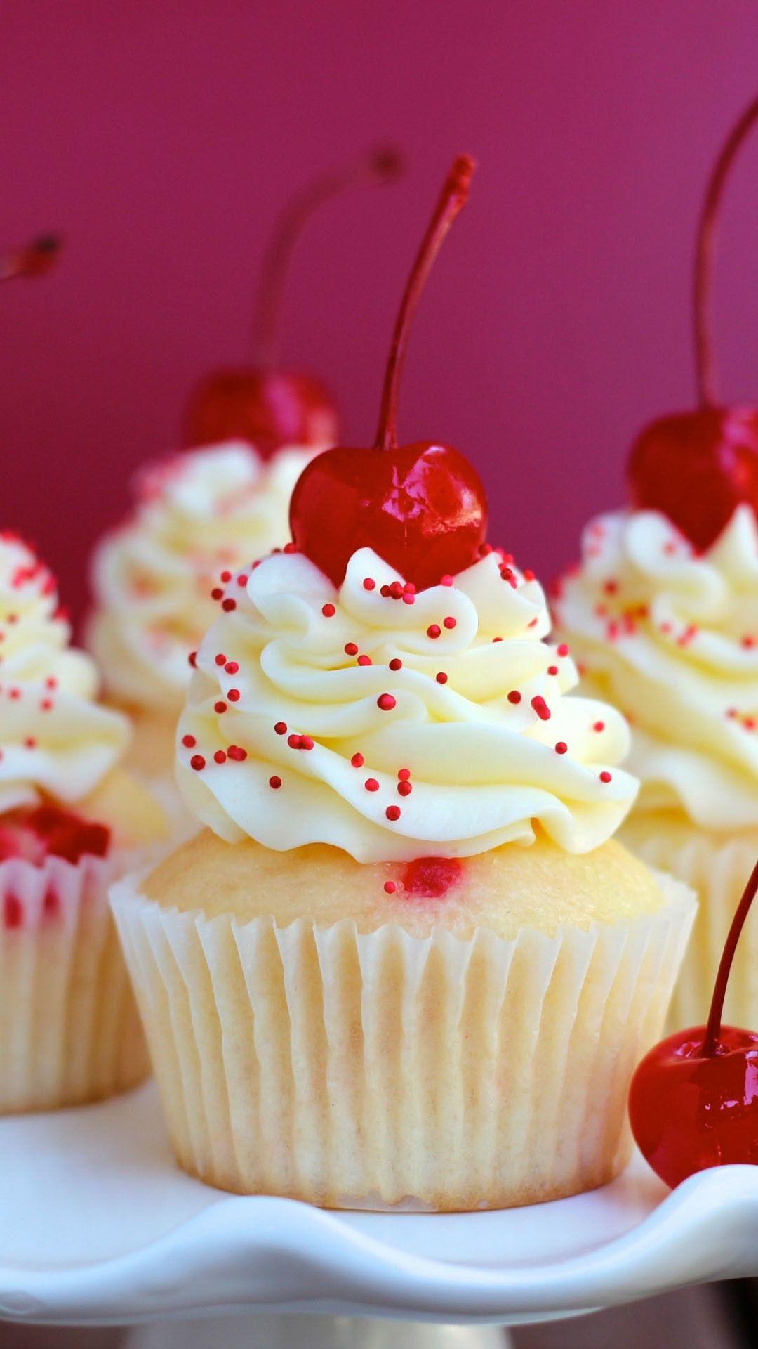 1080x1920 Cupcake Background Wallpaper