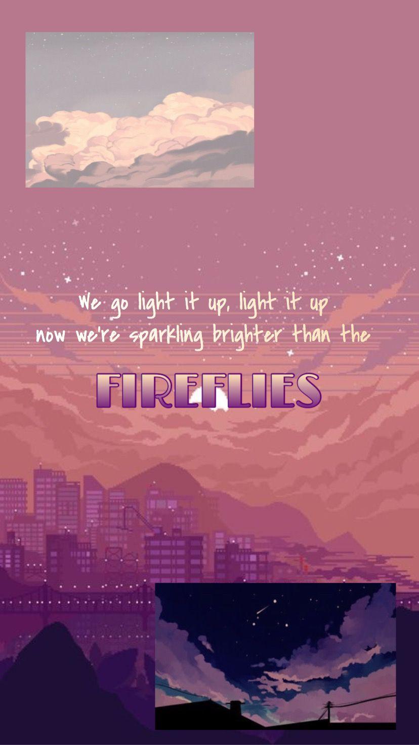 828x1470 nct #nctdream #fireflies #wallpaper #sunset #purple #lyrics