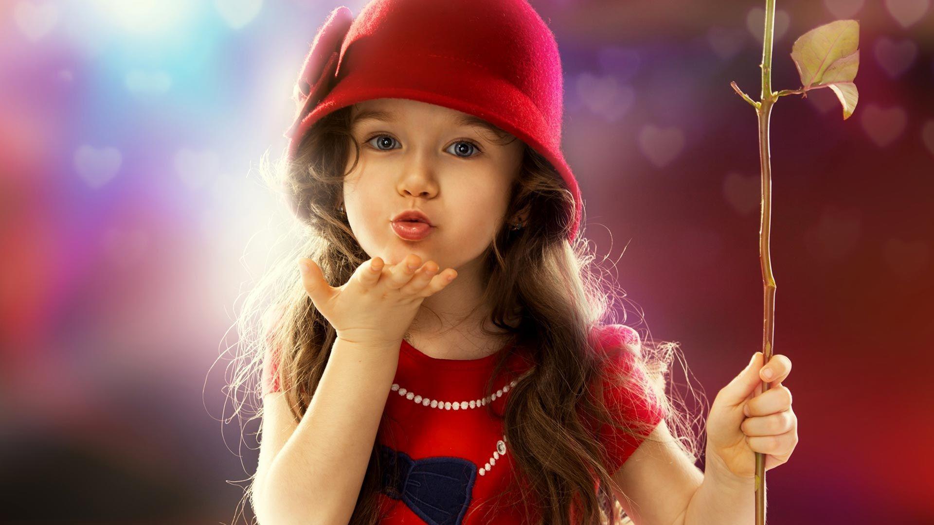 1920x1080 Sweet Little Girl HD Image. Cute baby girl wallpaper, Cute red