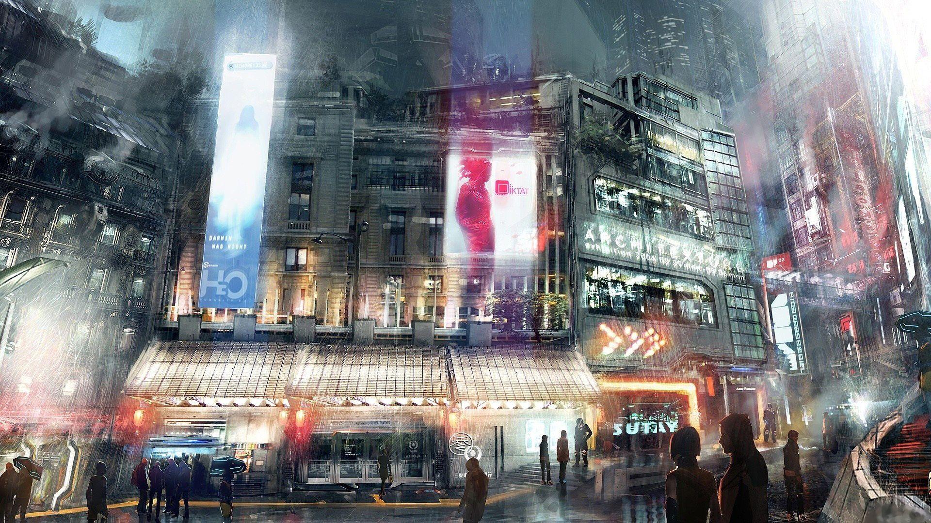 1920x1080 Future_city_ (1920×1080). Thiers. Futuristic