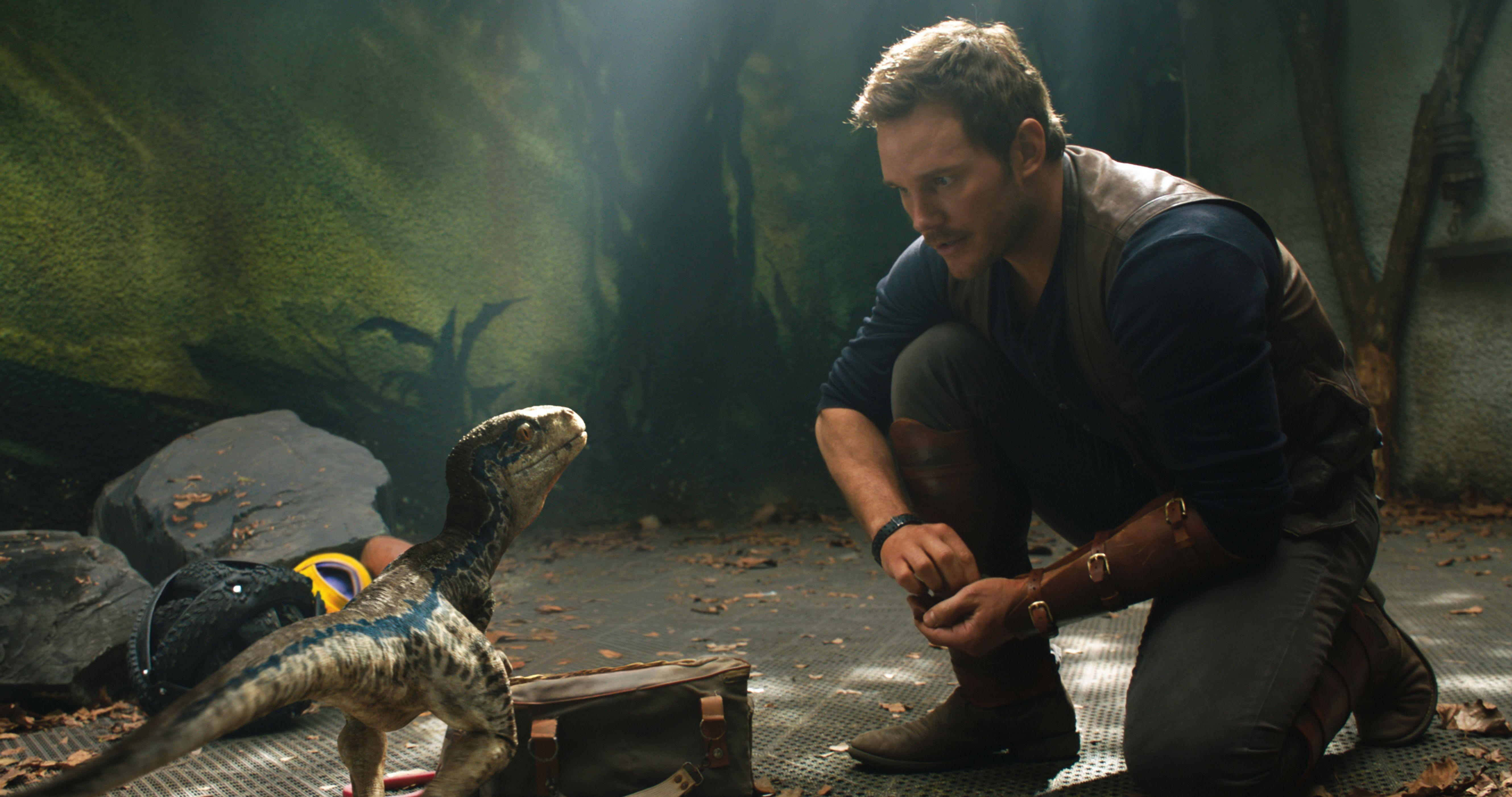 5317x2804 Chris Pratt And Little Raptor Jurassic World Fallen Kingdom 5k, HD