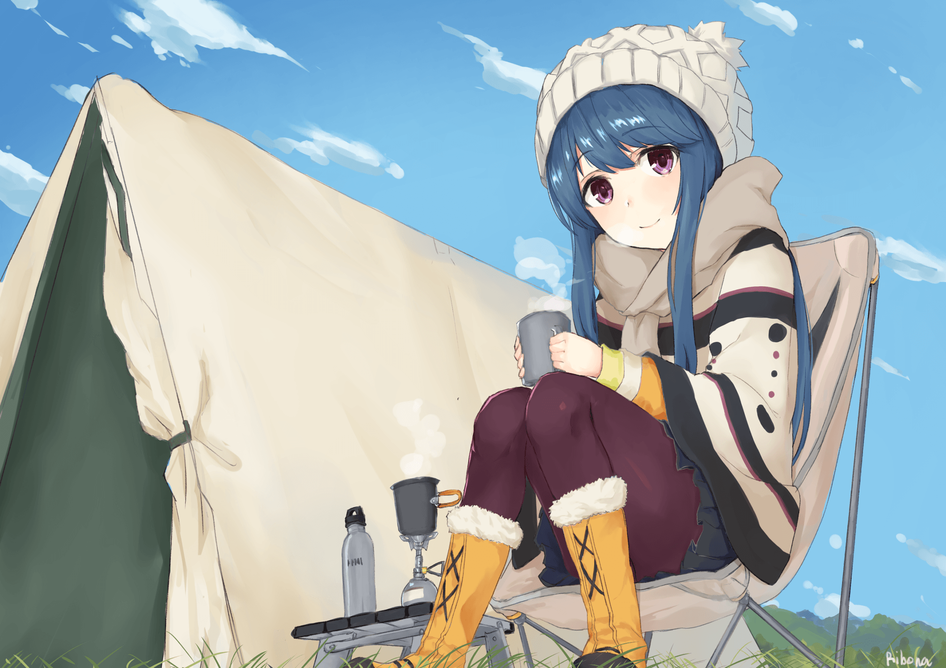 1920x1356 Laid Back Camp Wallpaper